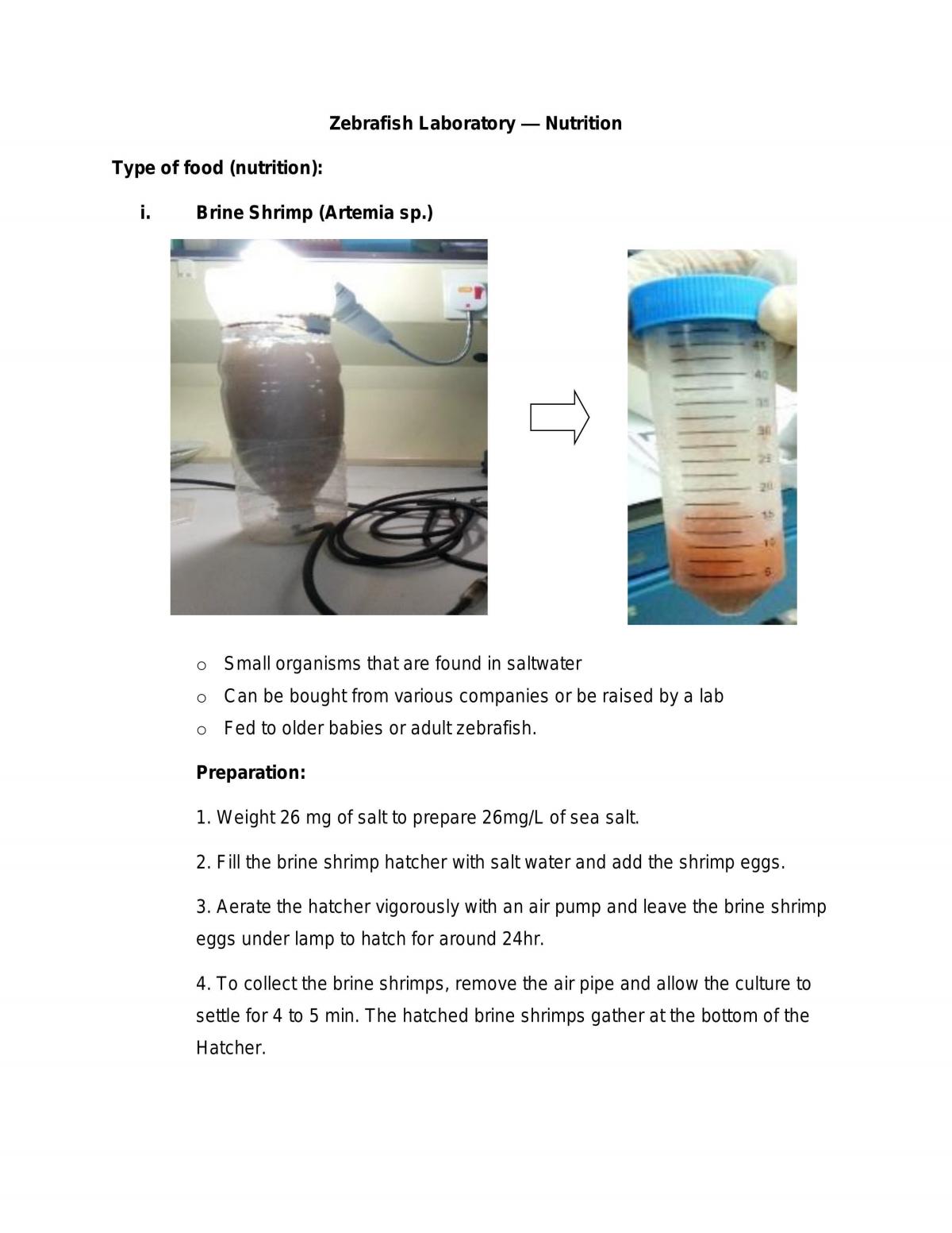 Zebrafish Laboratory — Nutrition - Page 1