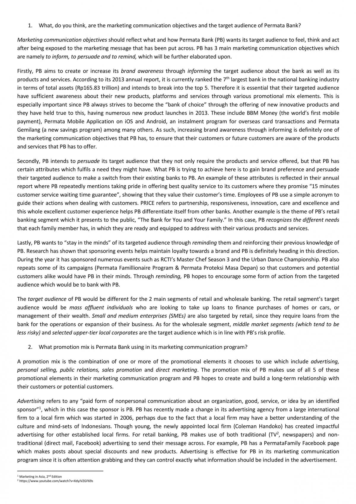 MKT1705 Individual Assignment - Page 1