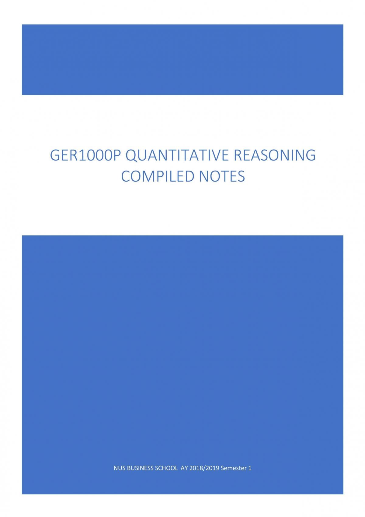 GER1000 Notes - Page 1