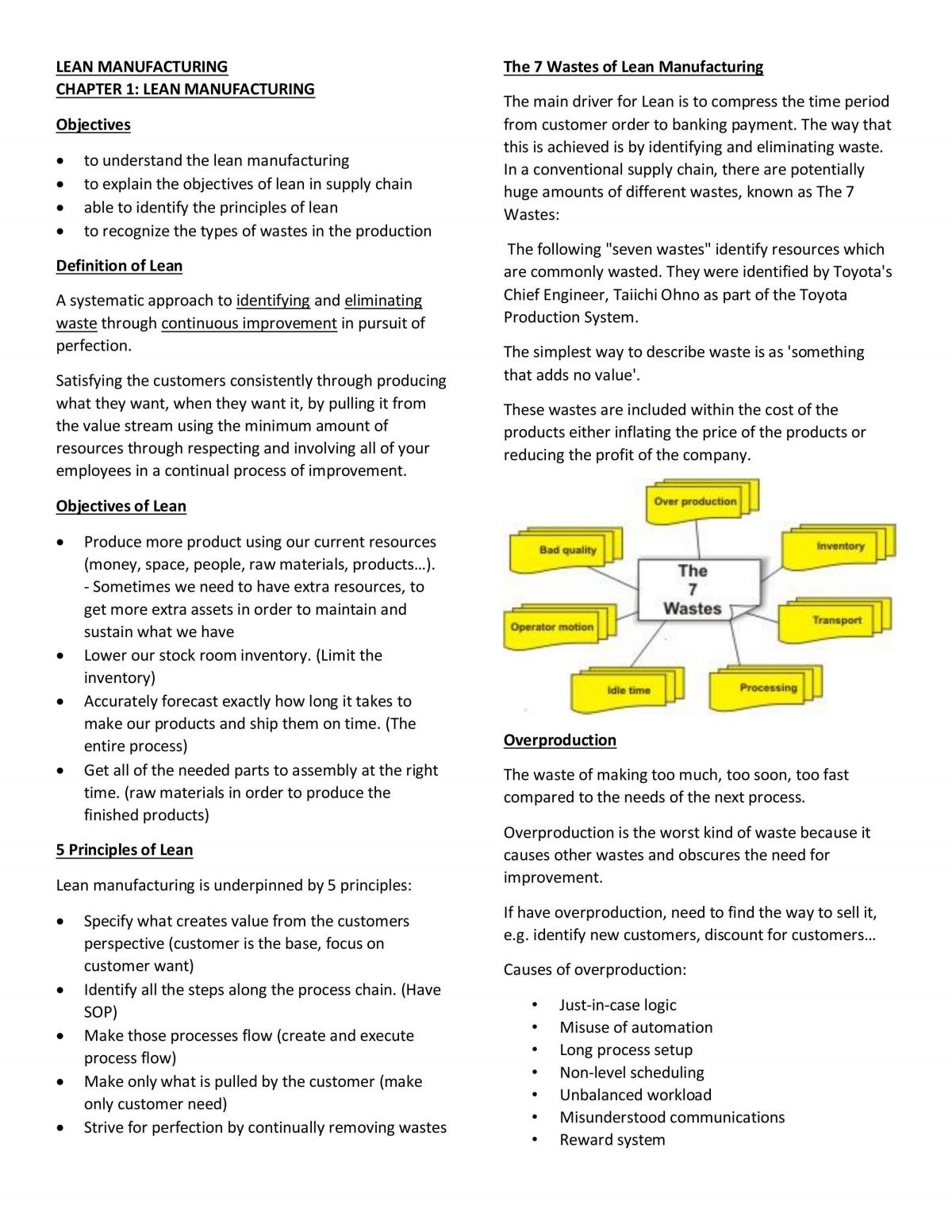 Lean Manufacturing - Page 1