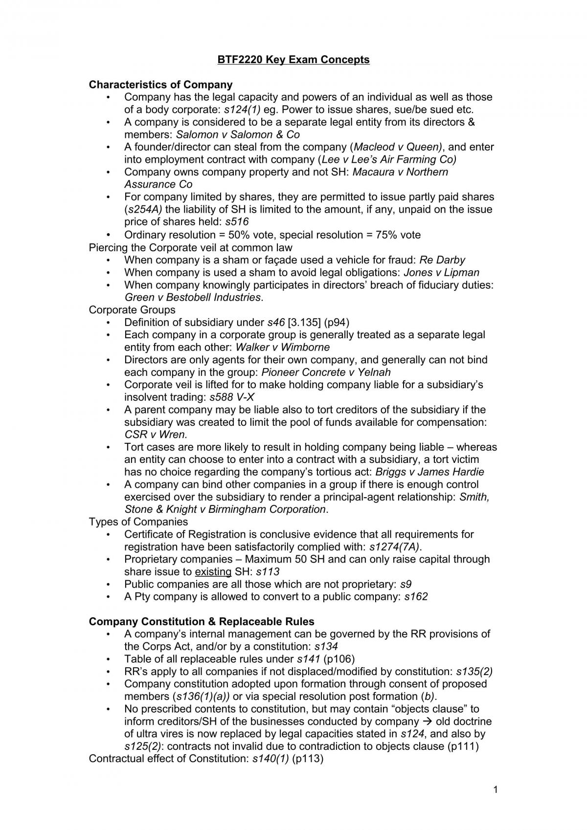 Complete Study Notes and exam 
