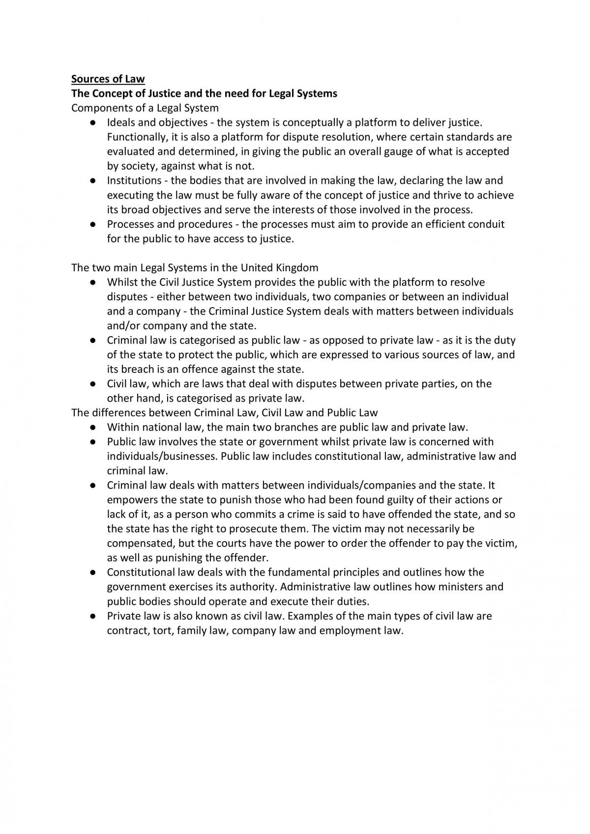 CLR 101 Study Notes - Page 1