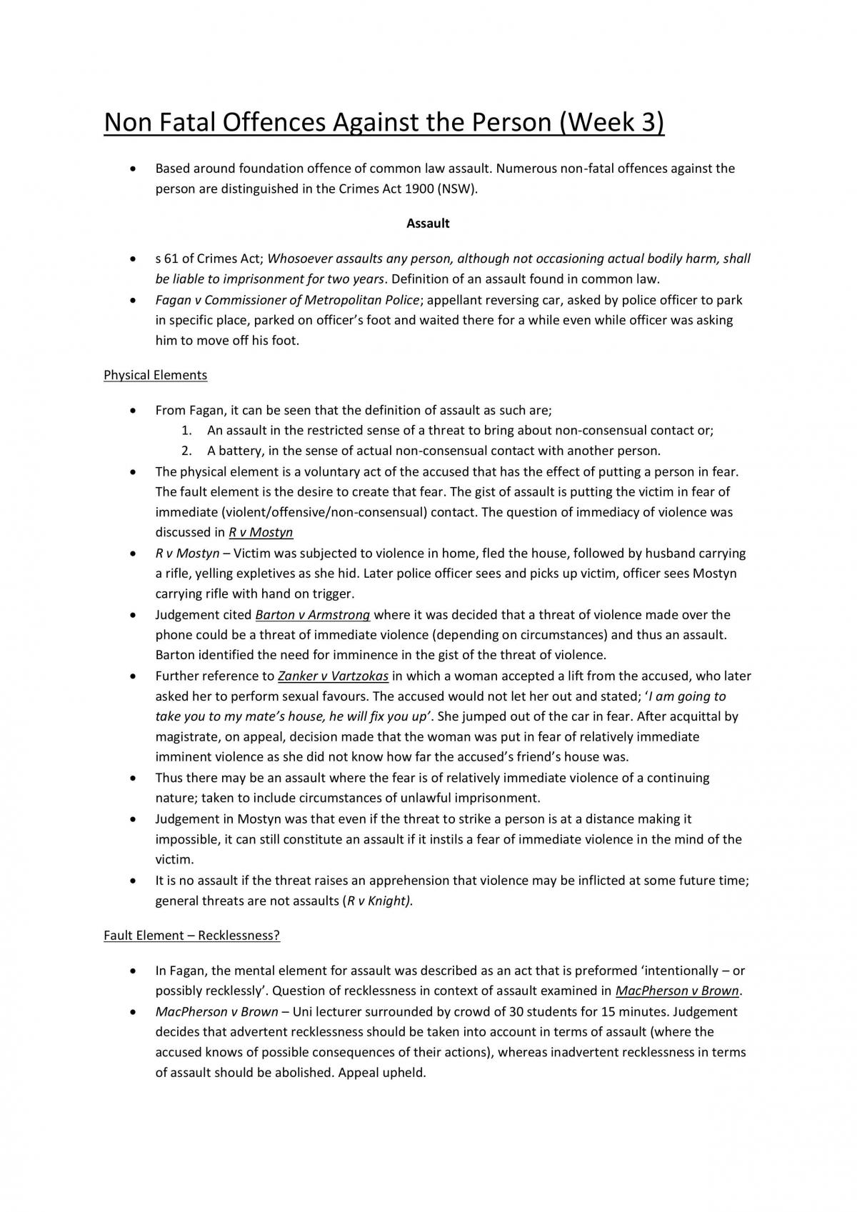 Orderly Criminal Law Notes - Page 1