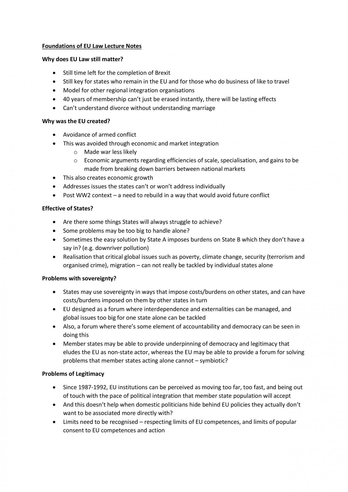 EU Law Notes - Page 1