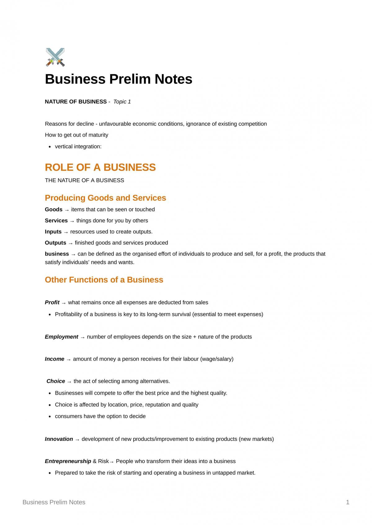 Prelim Notes - Page 1