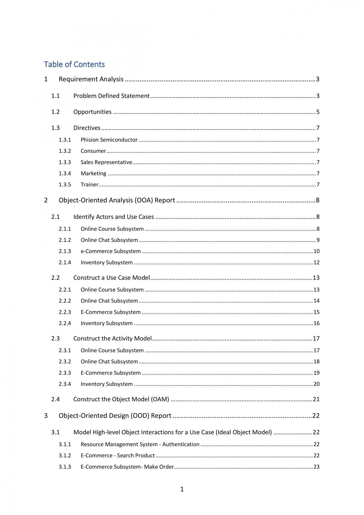 Systems Development Tools & Techniques Assignment - Page 1