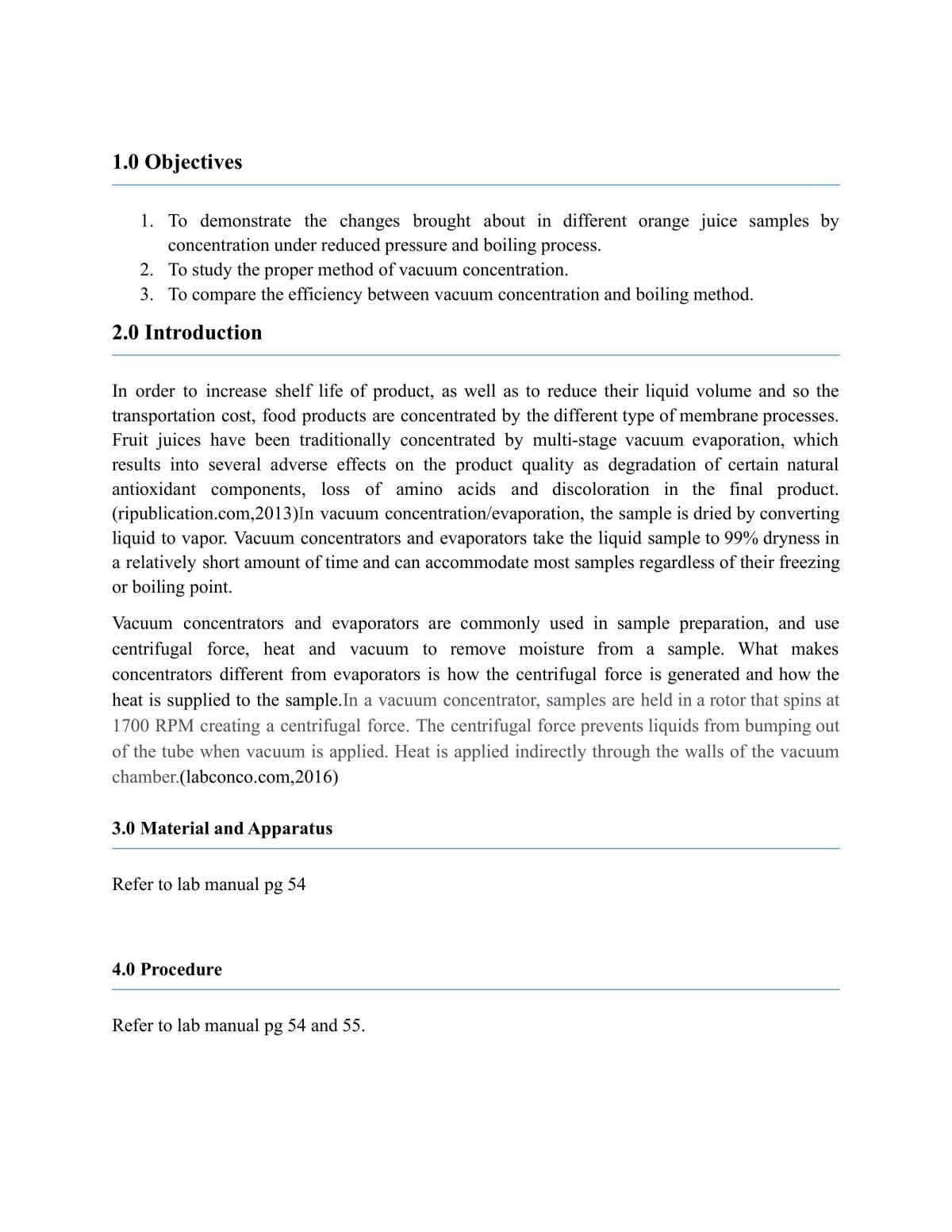 Vacuum concentration  - Page 1