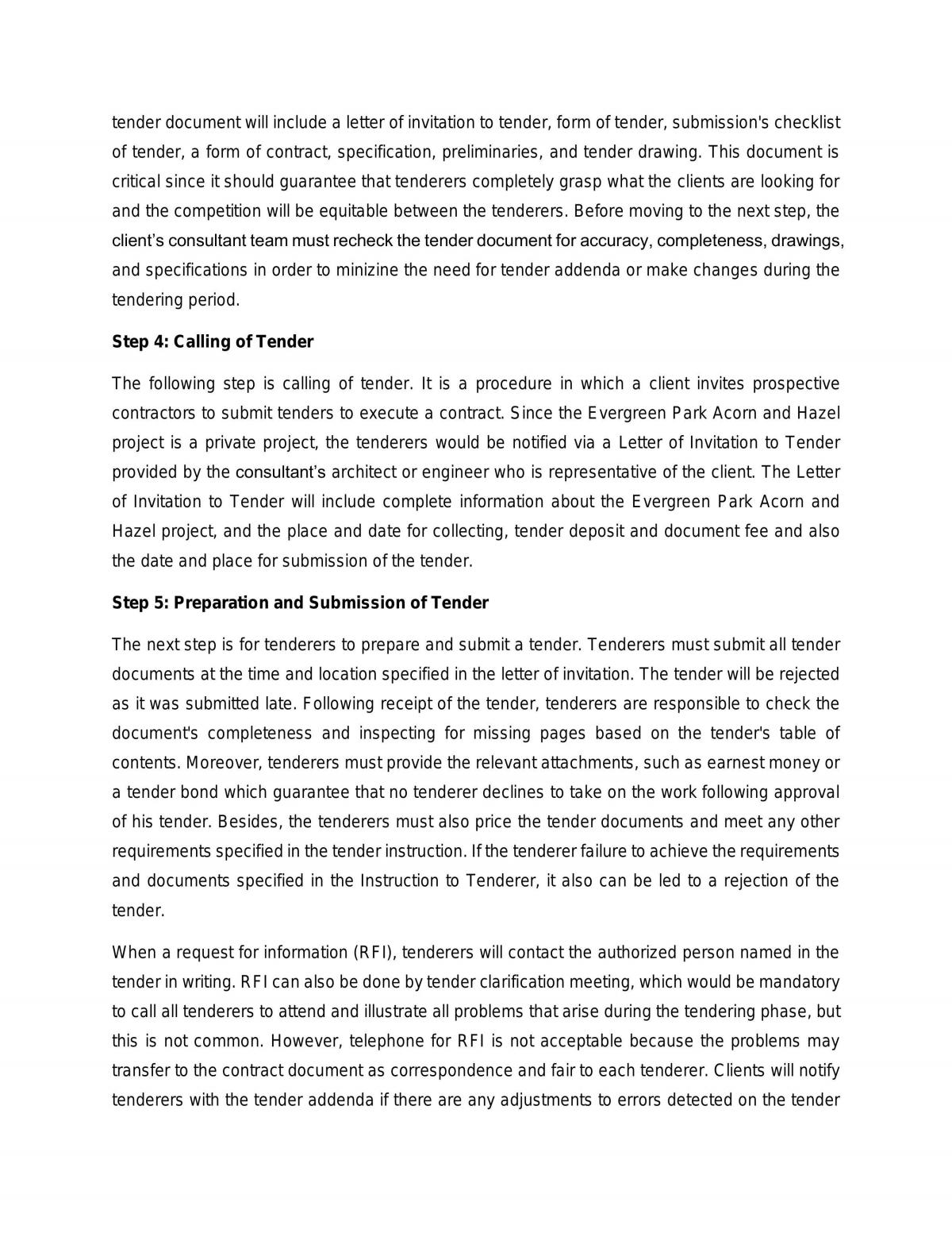 Tendering process - Page 2