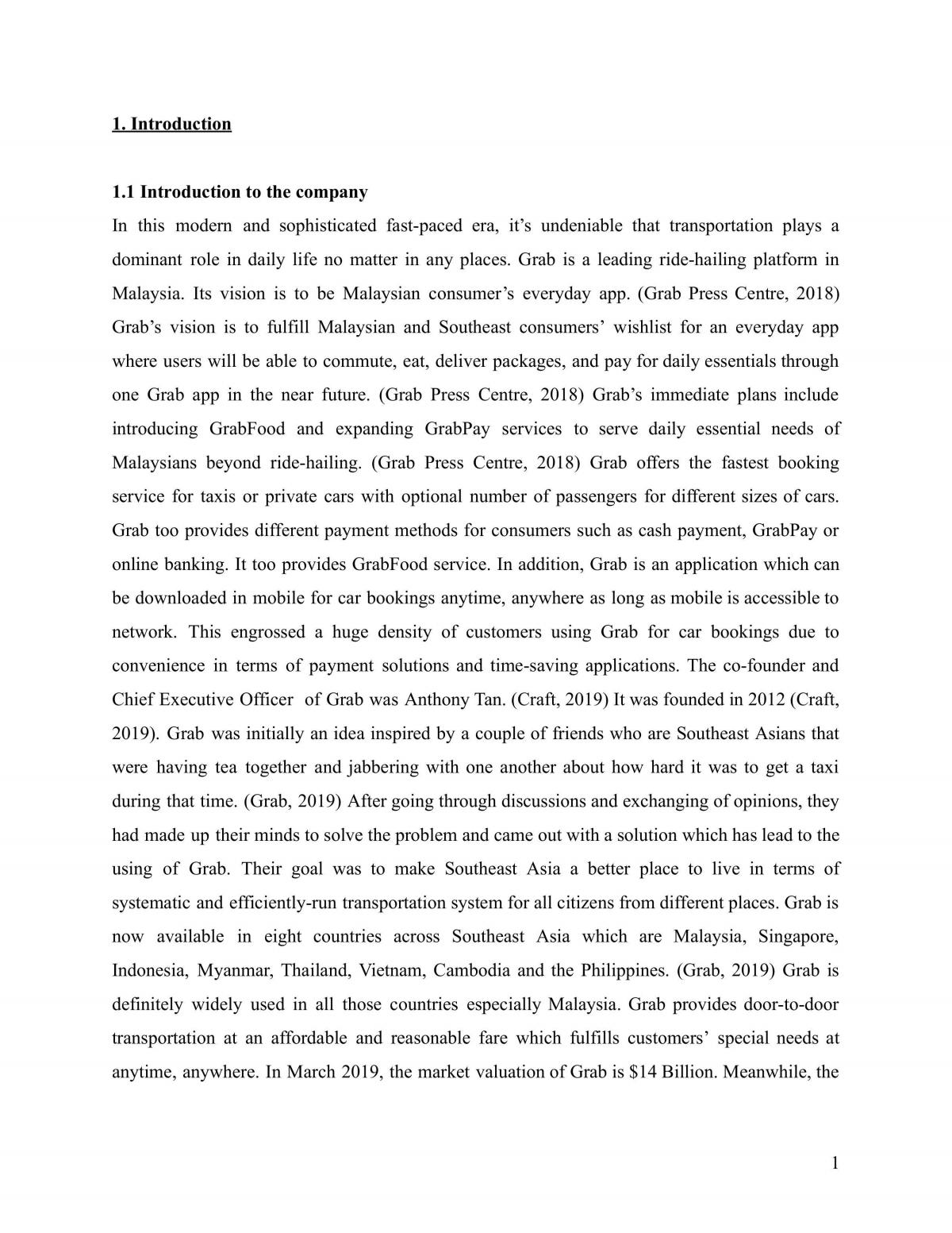 Analysis on Grab system - Page 1