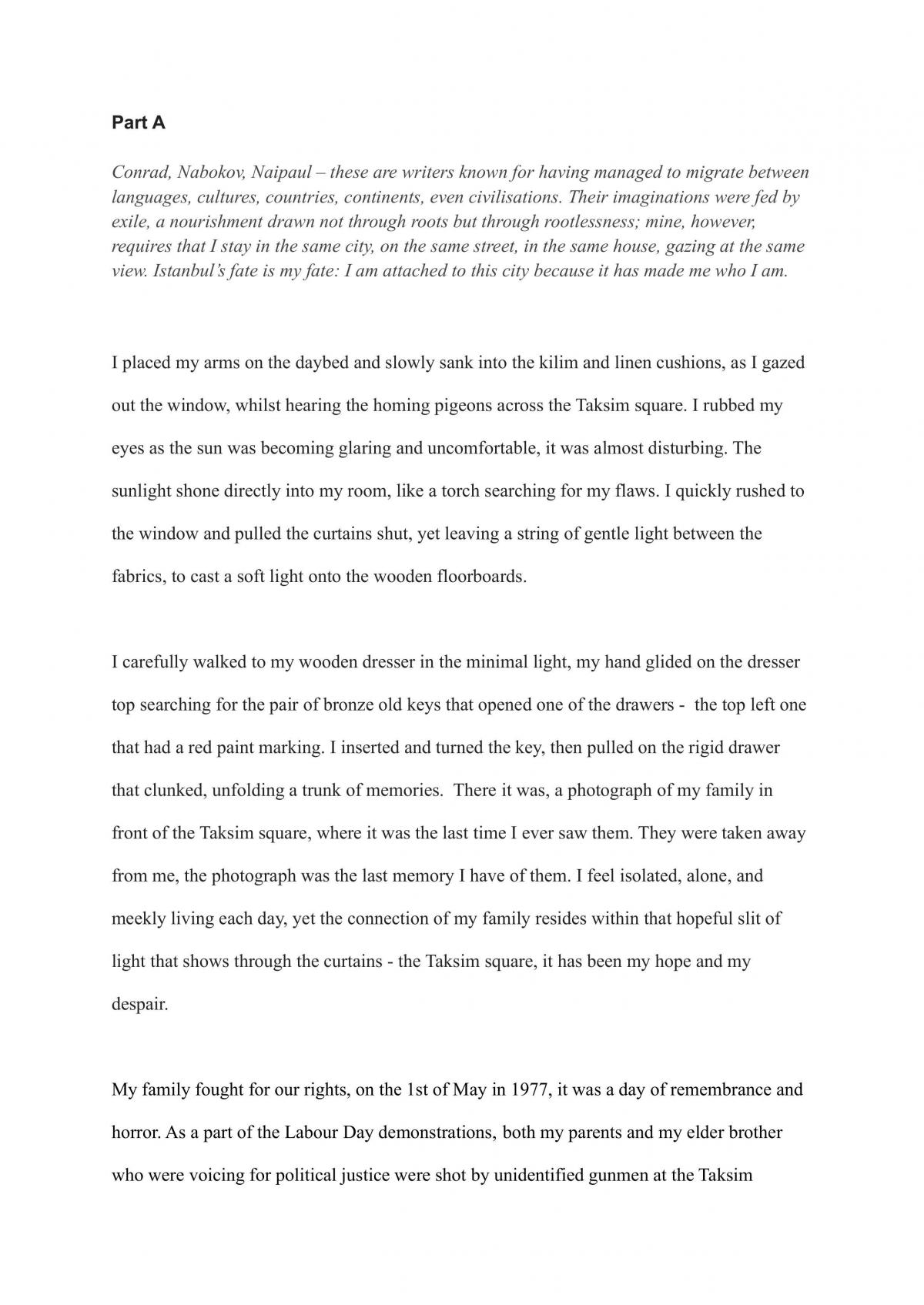Creative Writing - Page 1