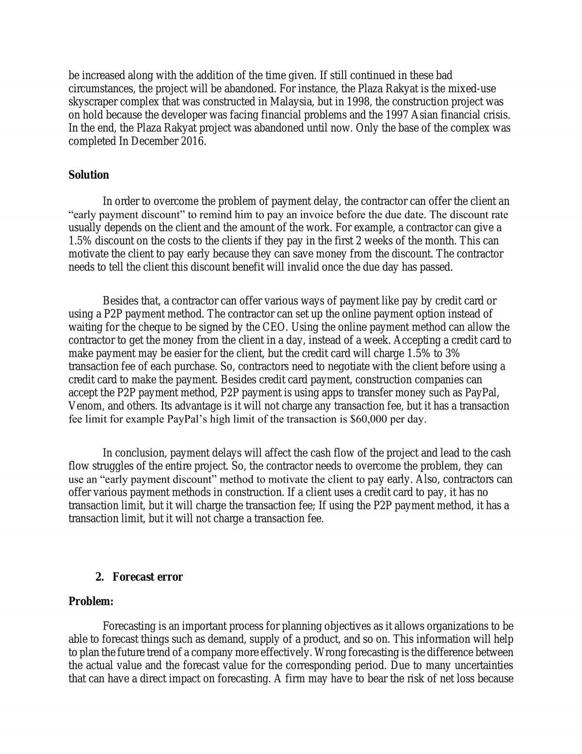Problem and Solution of Project Cash Flow - Page 2