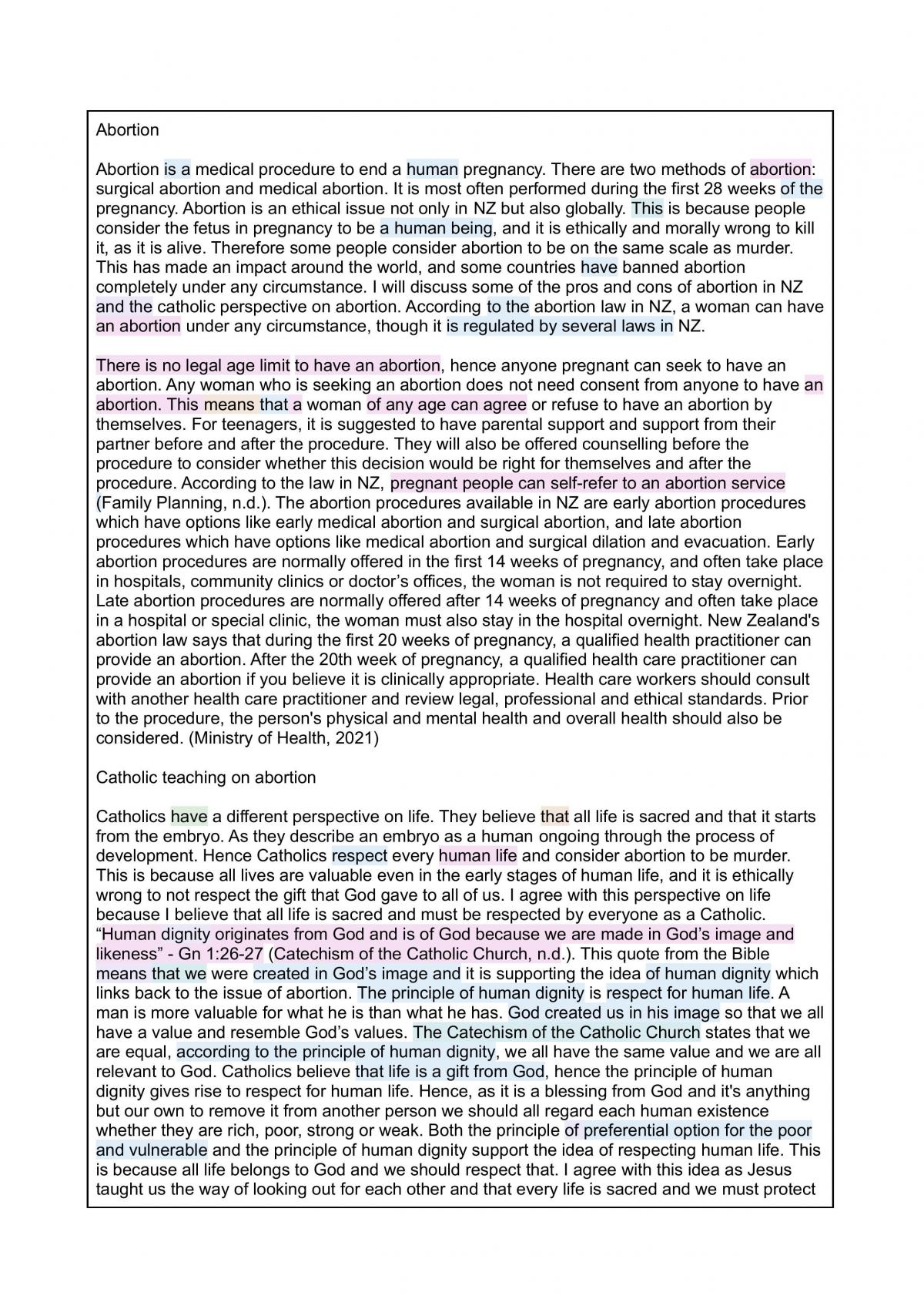 AS90826 Excellence exemplar - Page 1