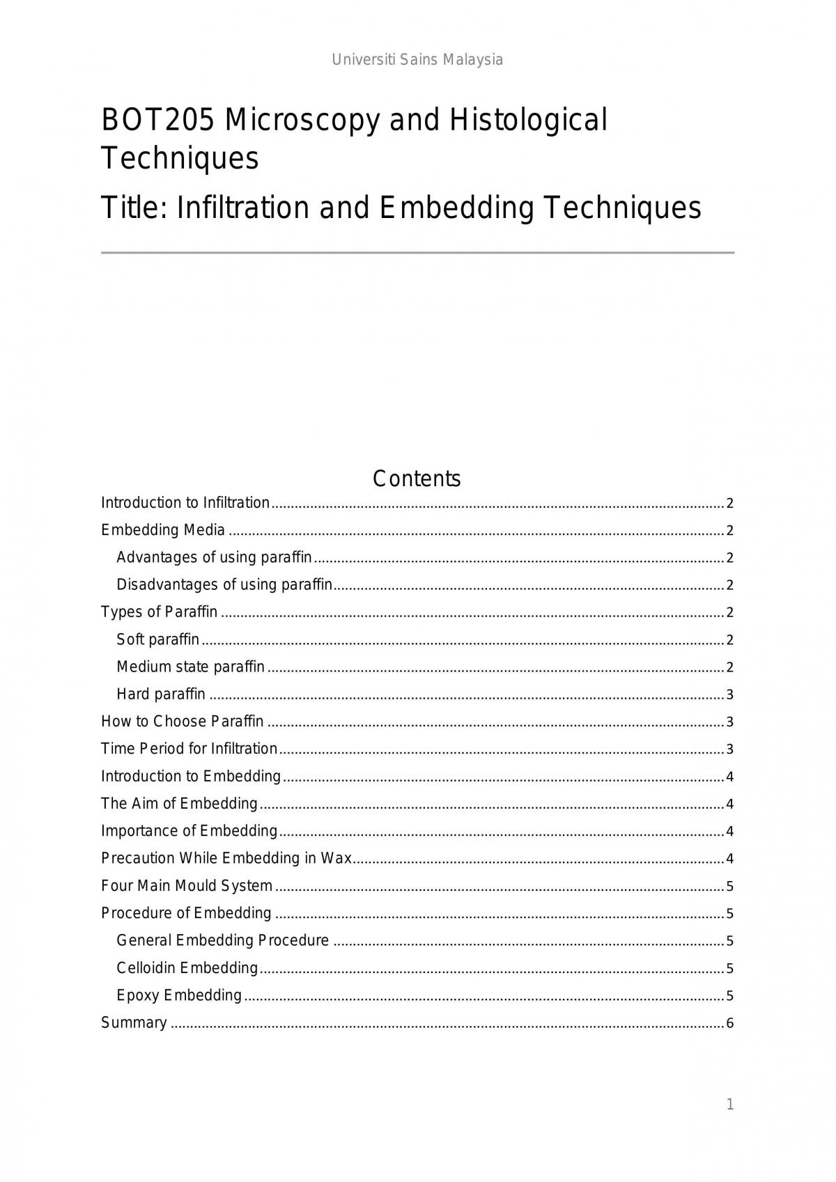 BOT205 Infiltration and Embedding Techniques - Page 1