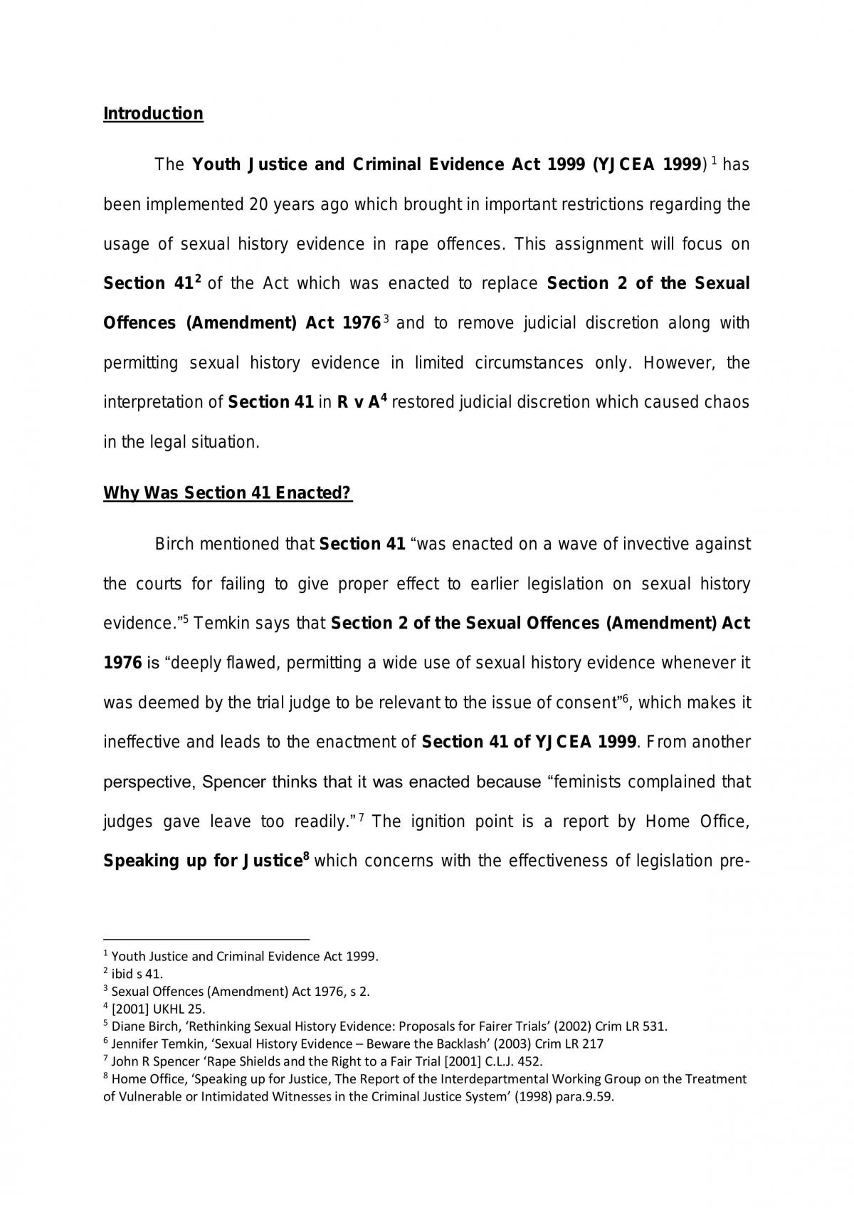 Criminal Law Assignment - Page 1