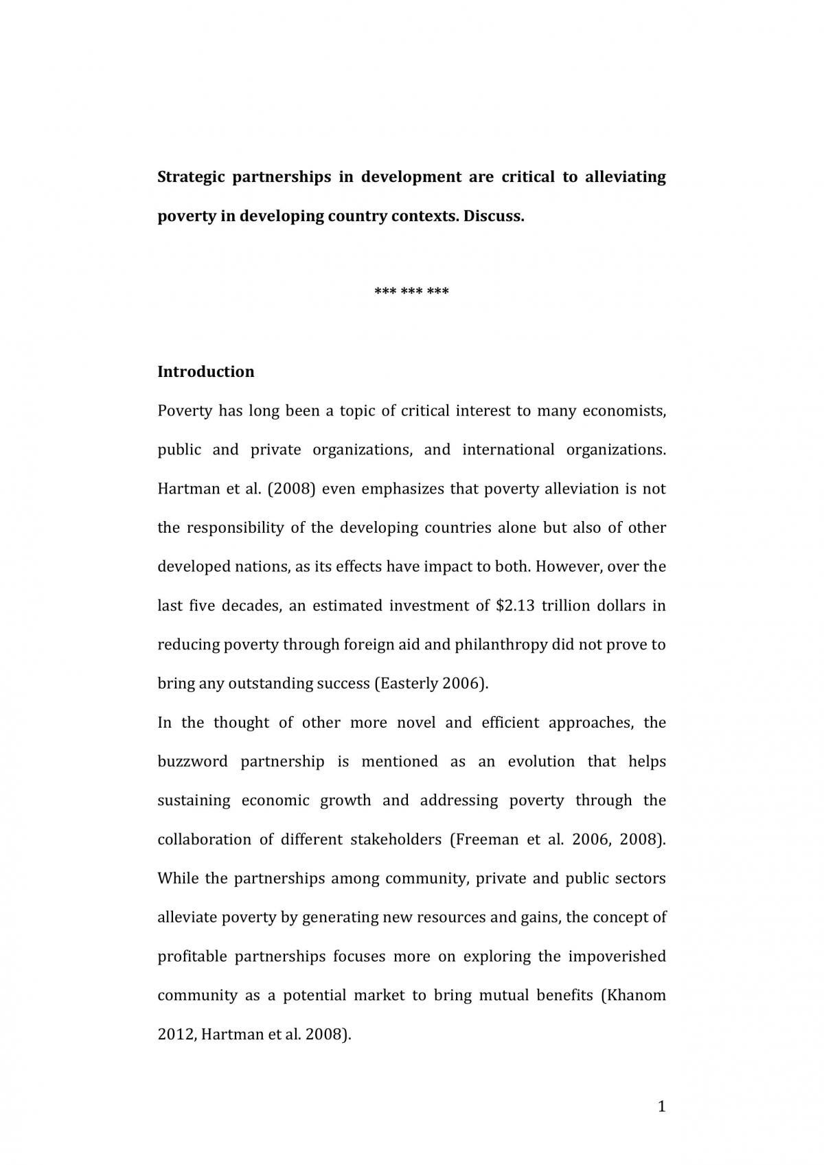 Strategic partnership - Page 1