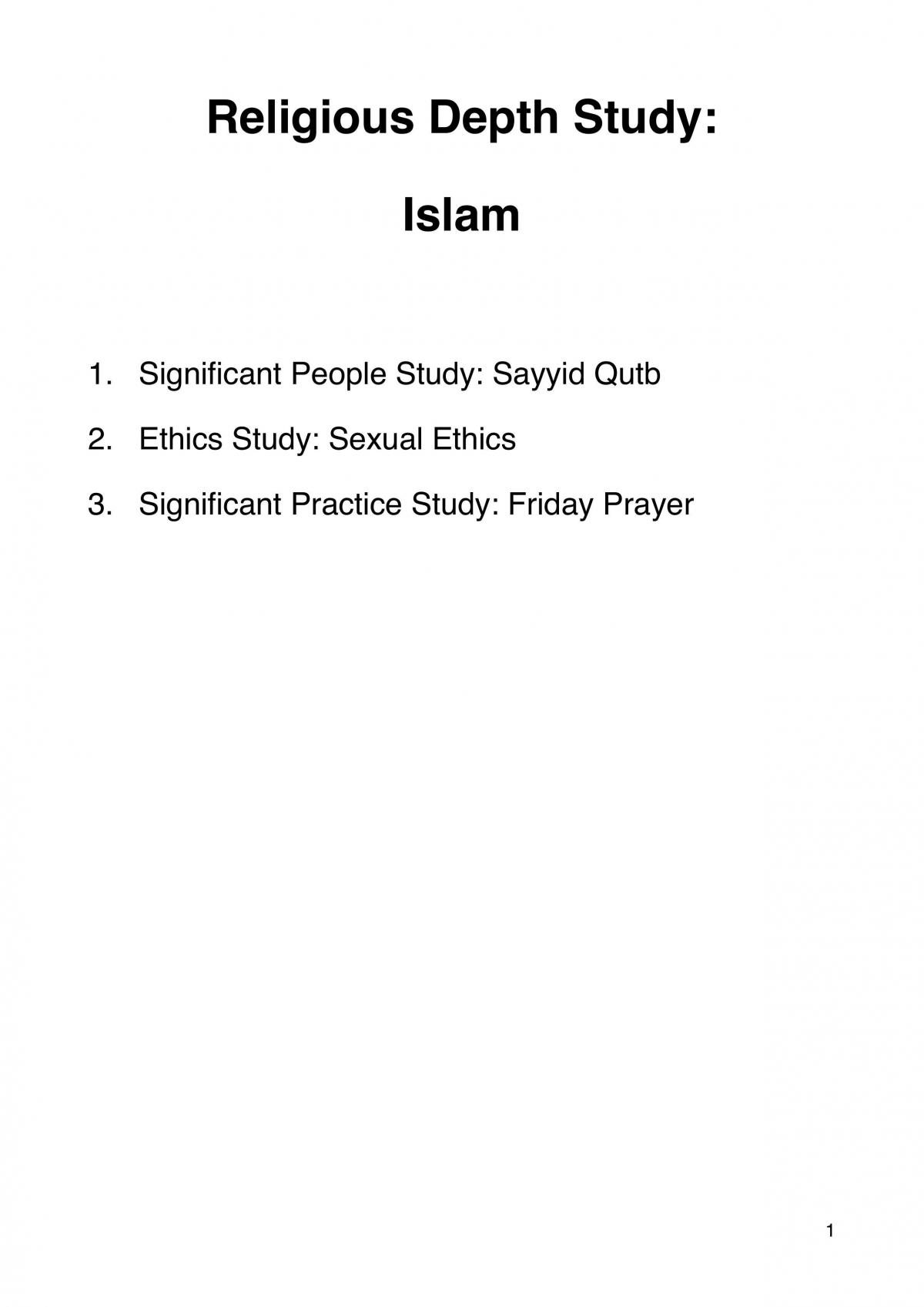 Islam - Page 1