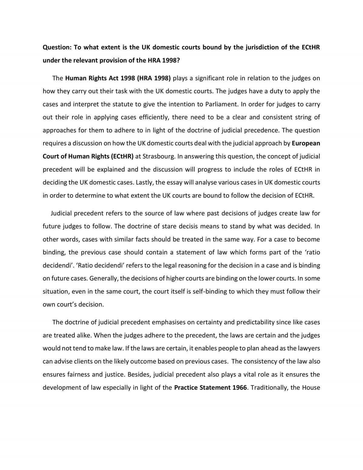 Judicial precedent - Page 1