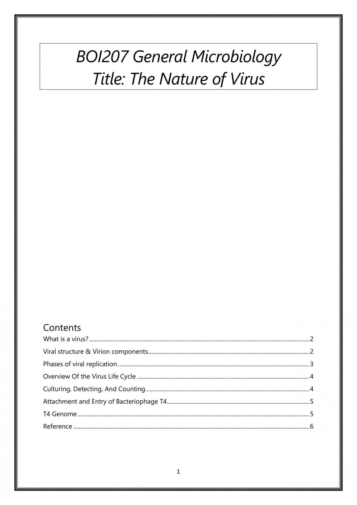 The Nature of Virus - Page 1