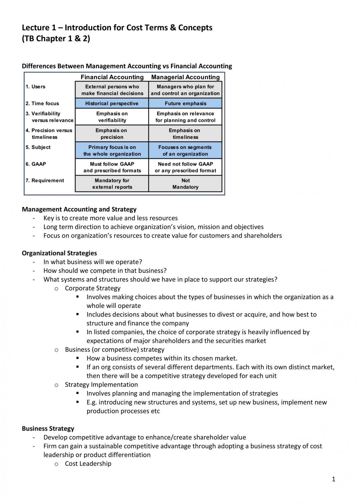 ACC2706 Notes - Page 1