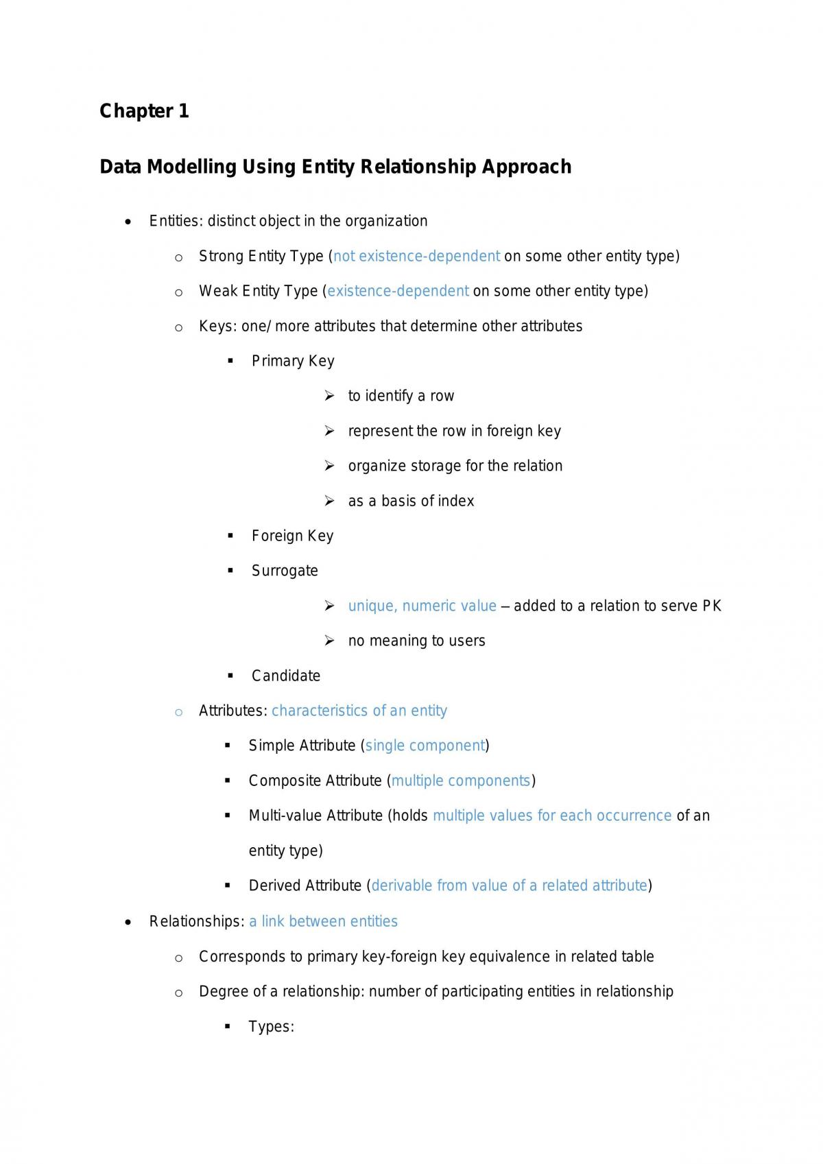 DBMS Notes - Page 1
