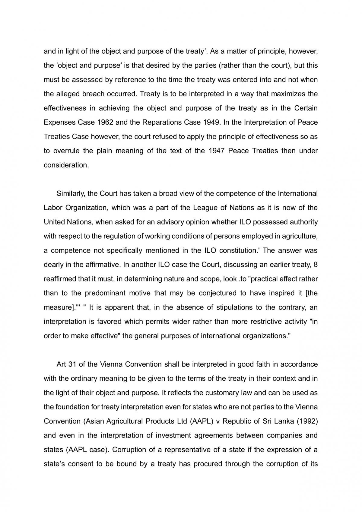 Essay discussing methods in interpreting treaties - Page 2