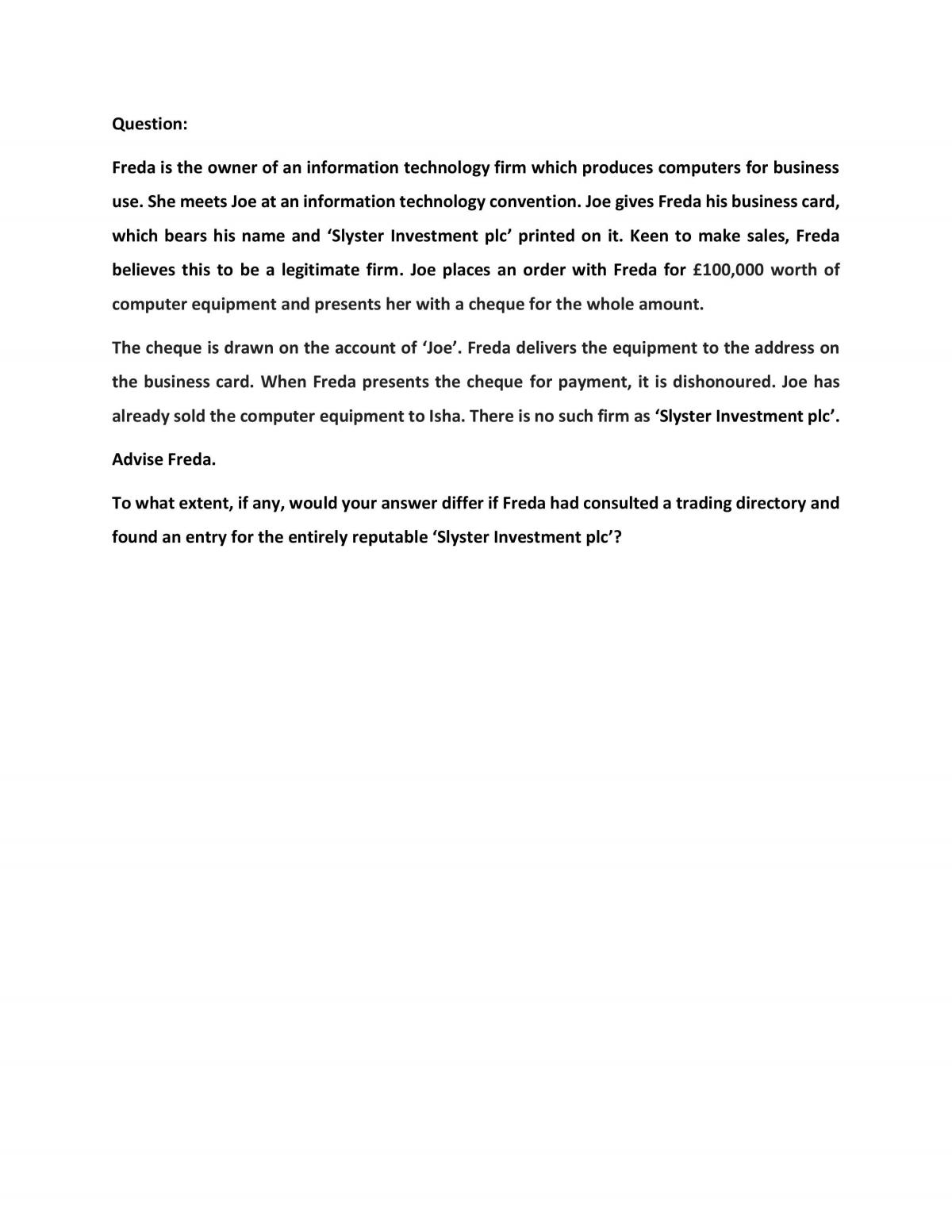 Mistake problem question - Page 1