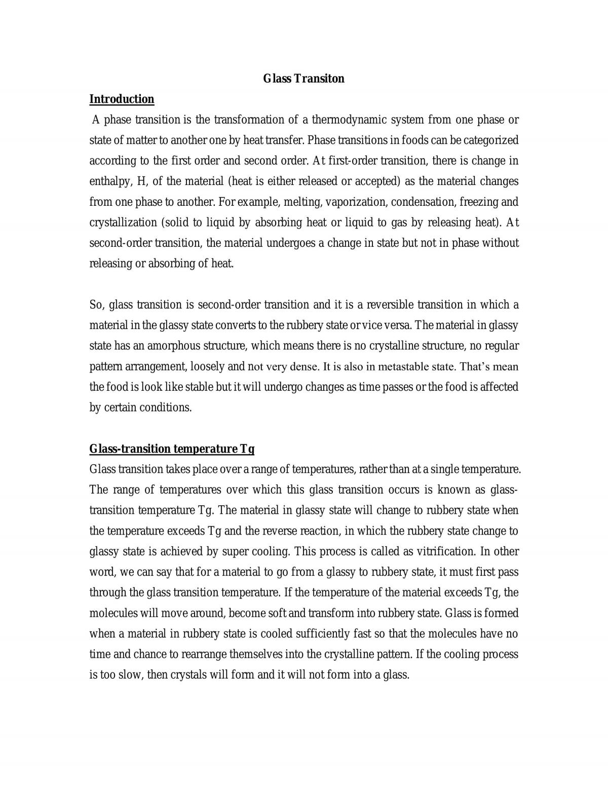 Glass Transition - Page 1