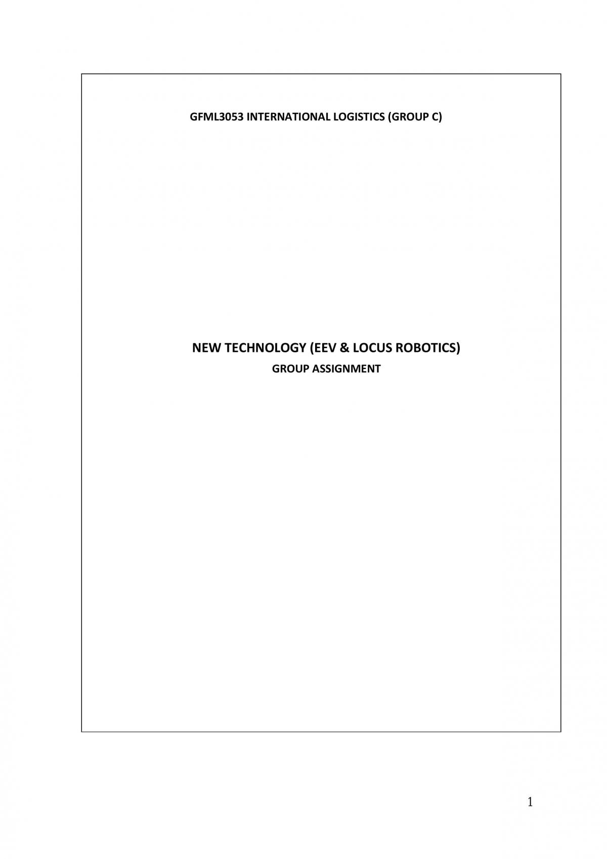 New Technology (EEV & Locus Robotics) - Page 1