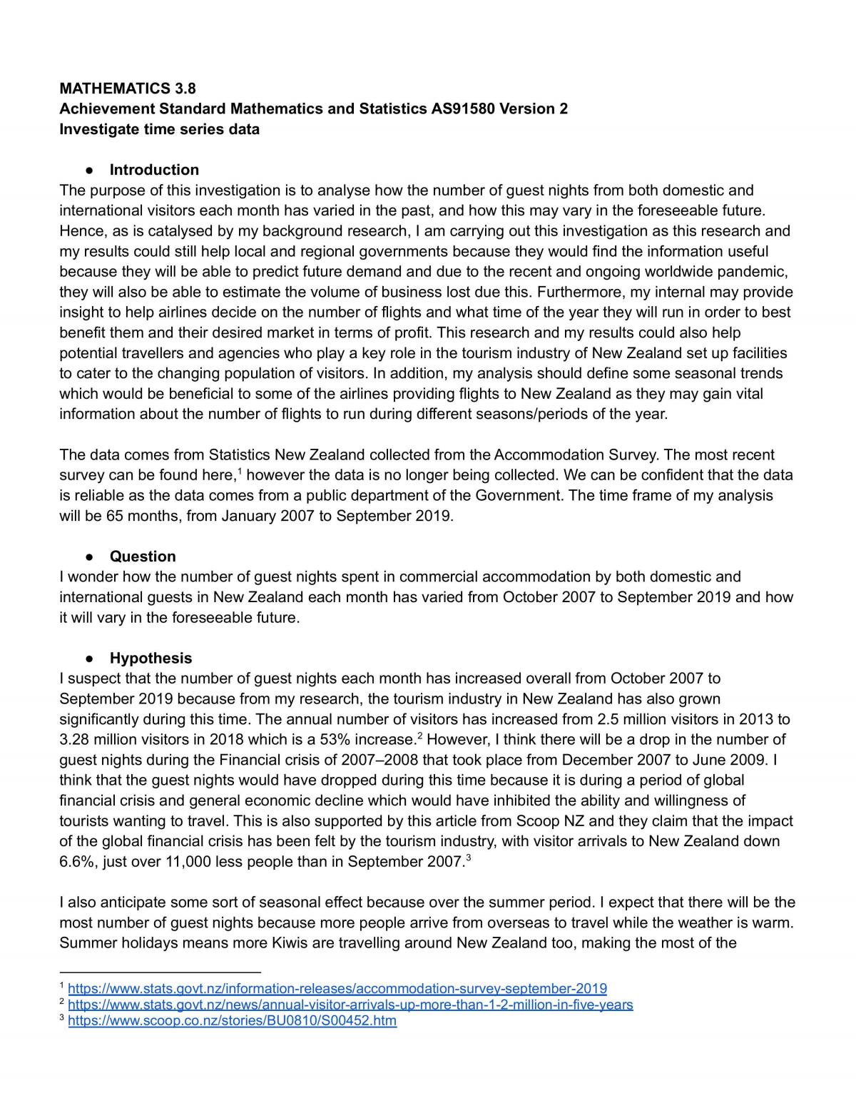 Maths 3.8 Time Series Guest Nights - Page 1