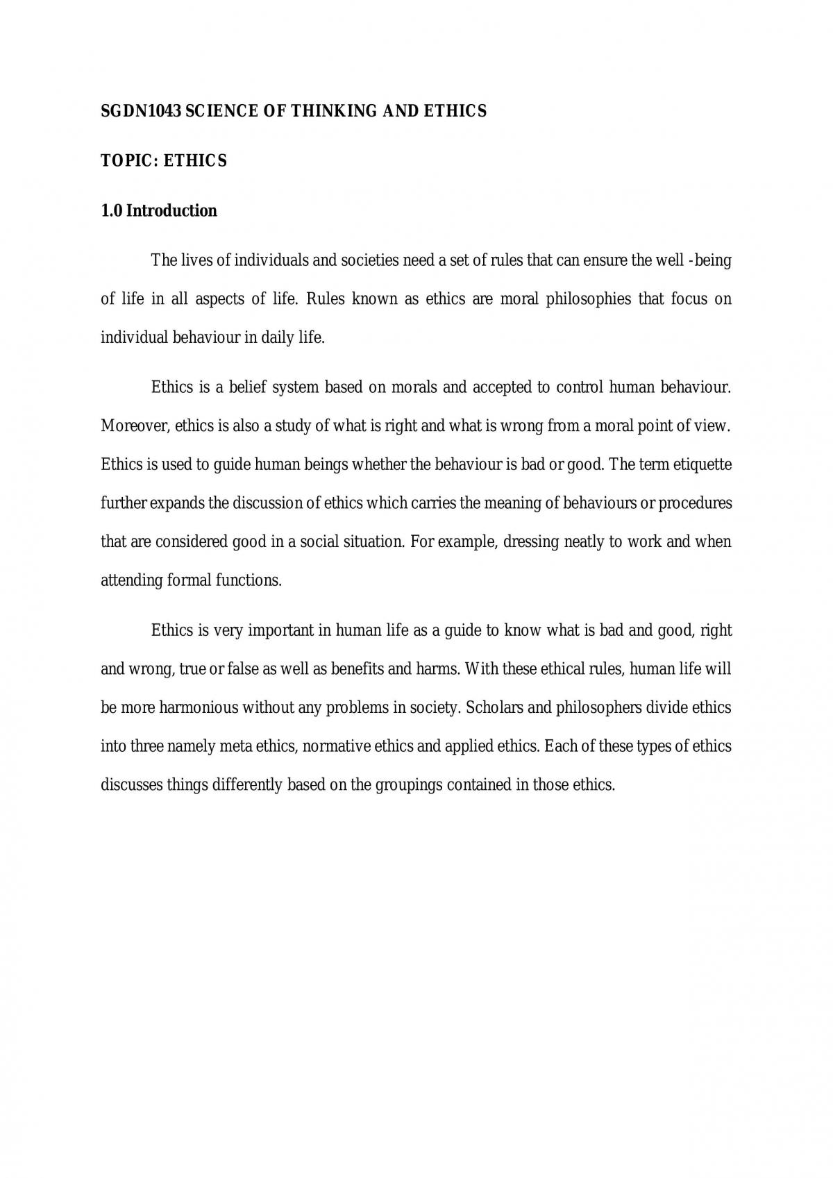Group Assignment - Ethics - Page 1