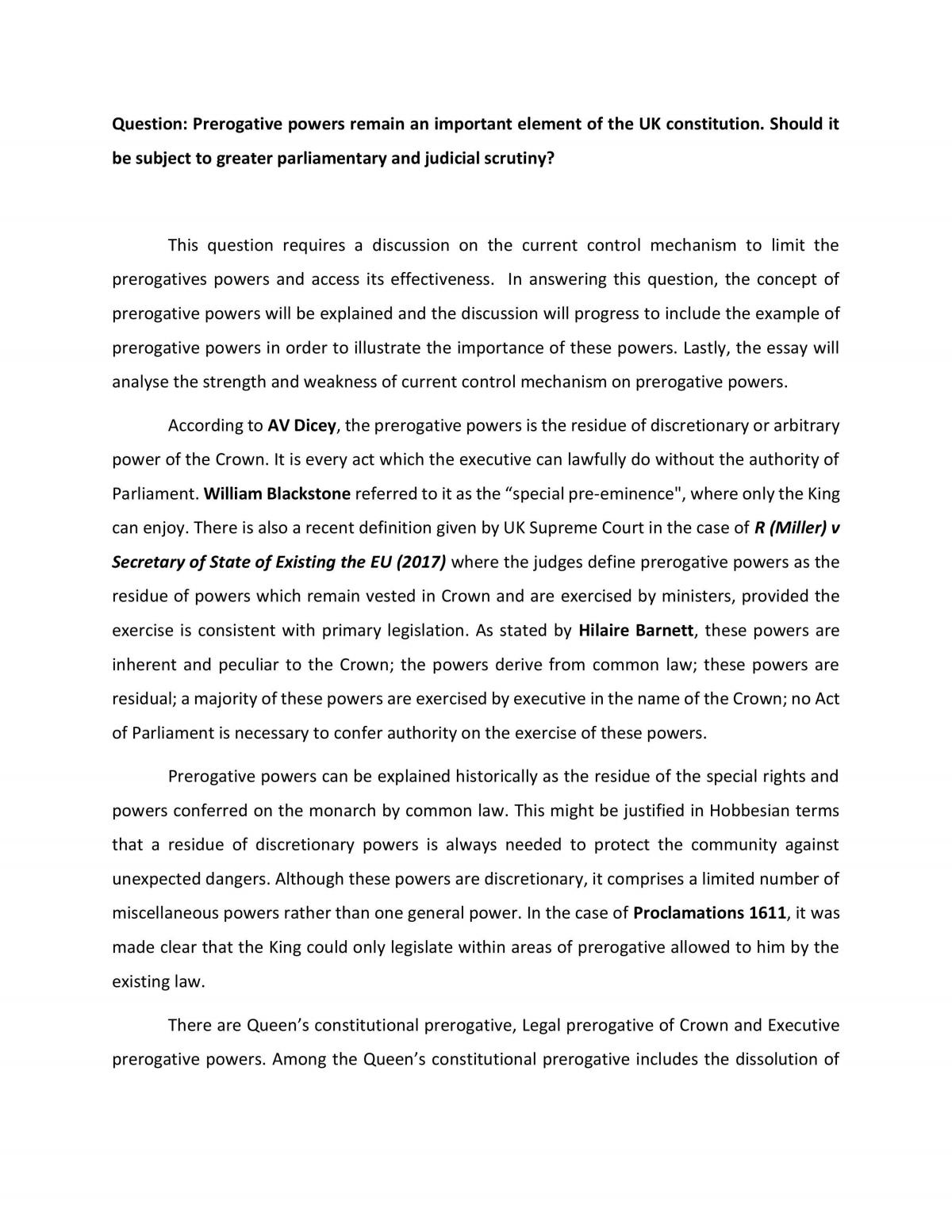 Royal prerogatives - Page 1