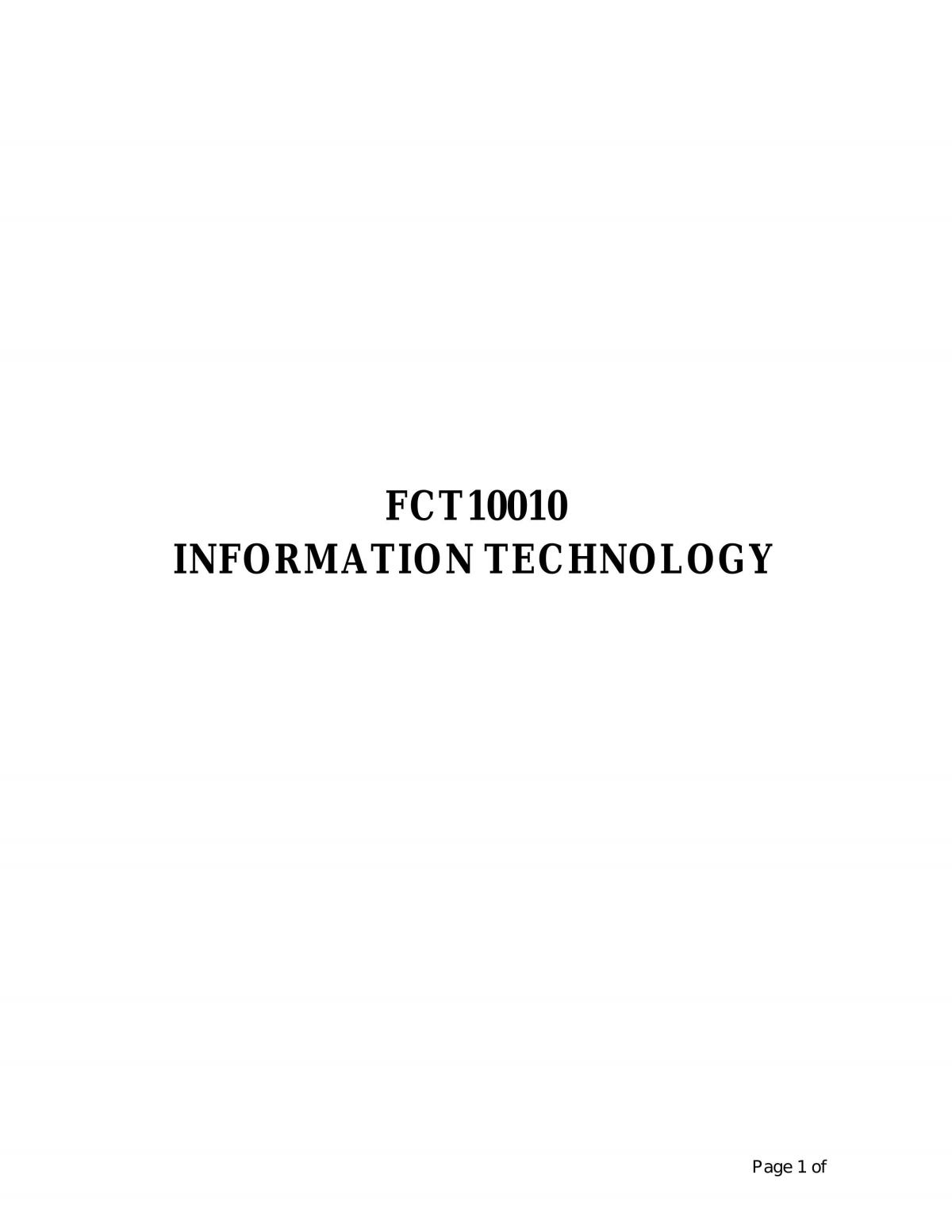 Information Technology - Page 1