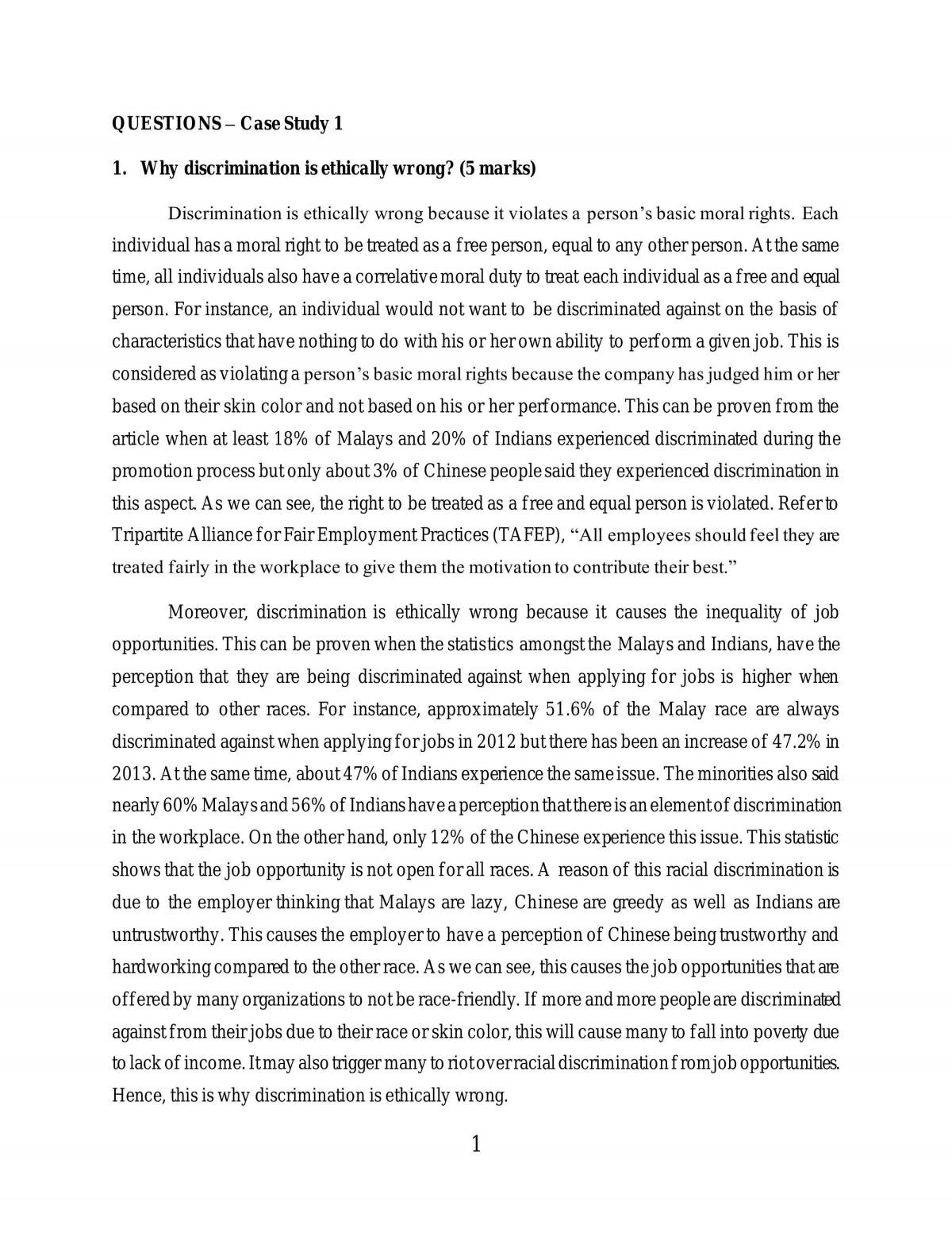 Case Study 1 & 2 - Page 1