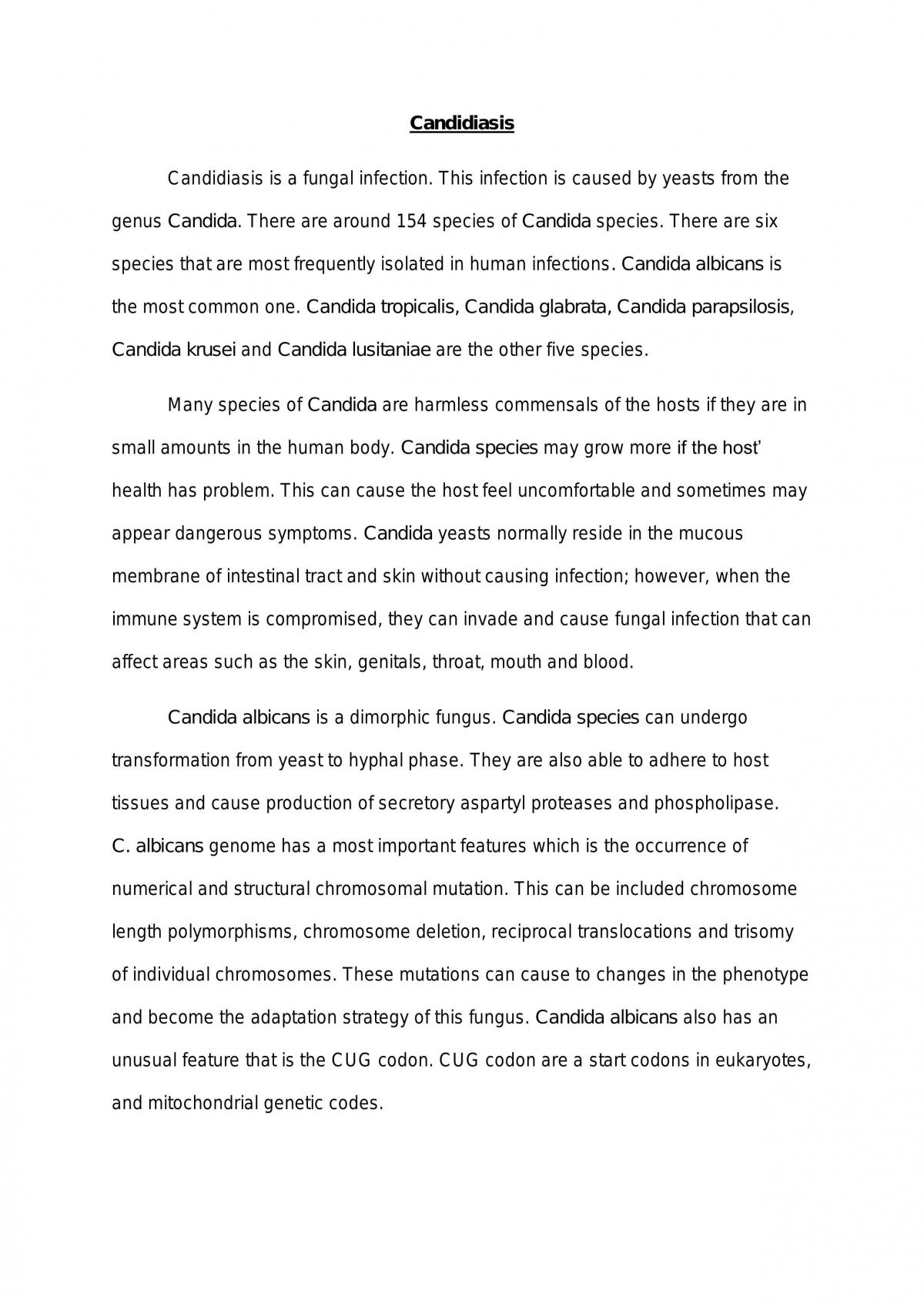 Candidiasis - Page 1