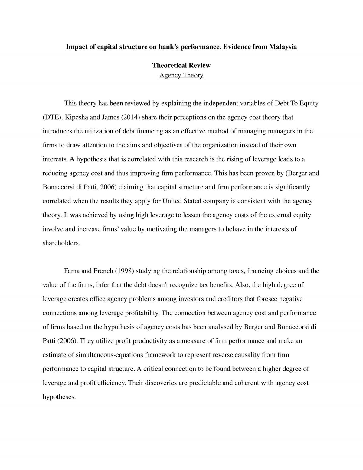 Impact of Capital Structure - Page 1
