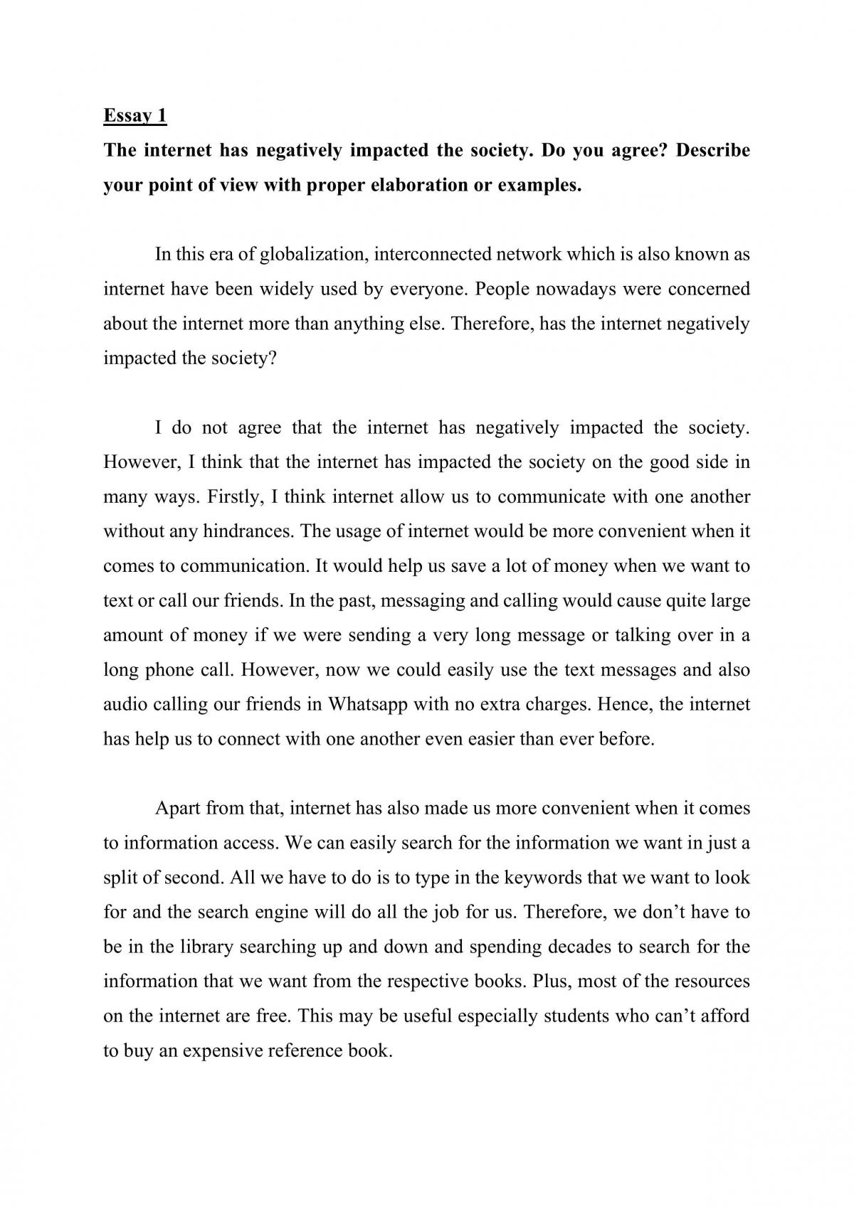 essay introduction examples spm