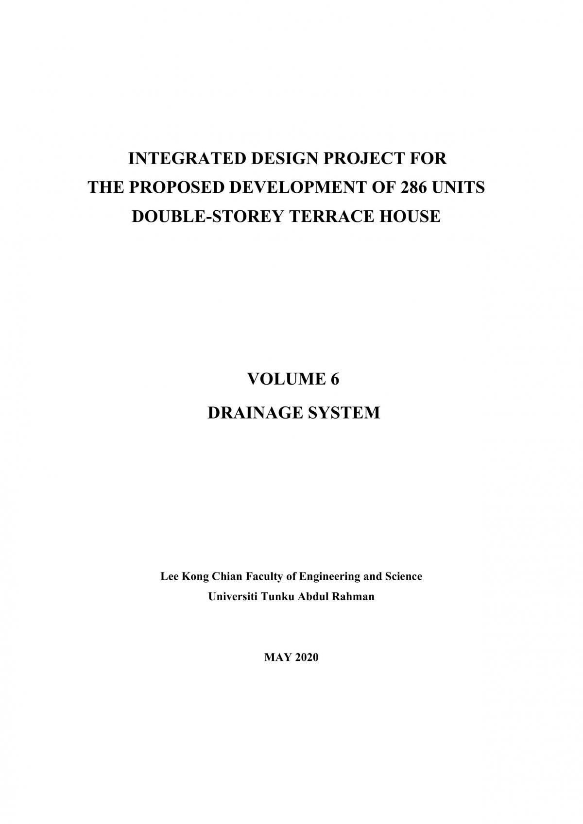 Volume 6: Drainage System - Page 1
