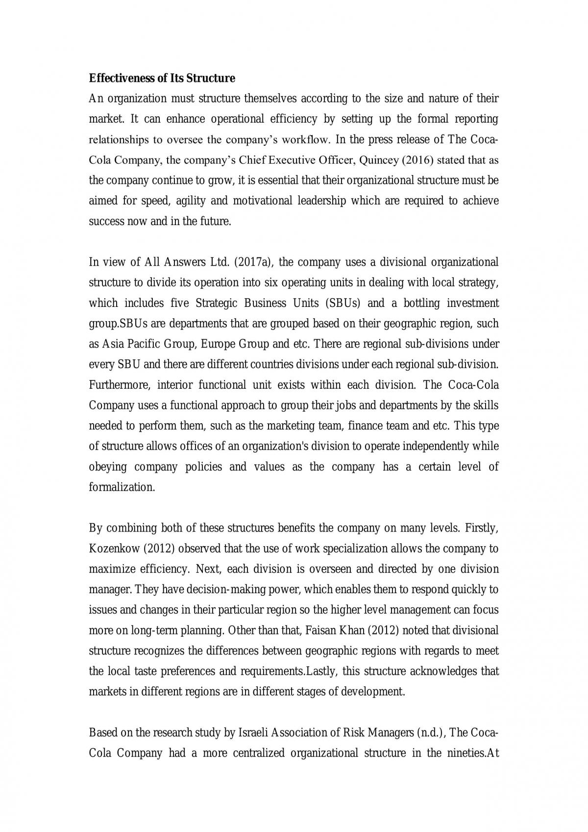 Organisation and Human Resource Assignment - Page 1