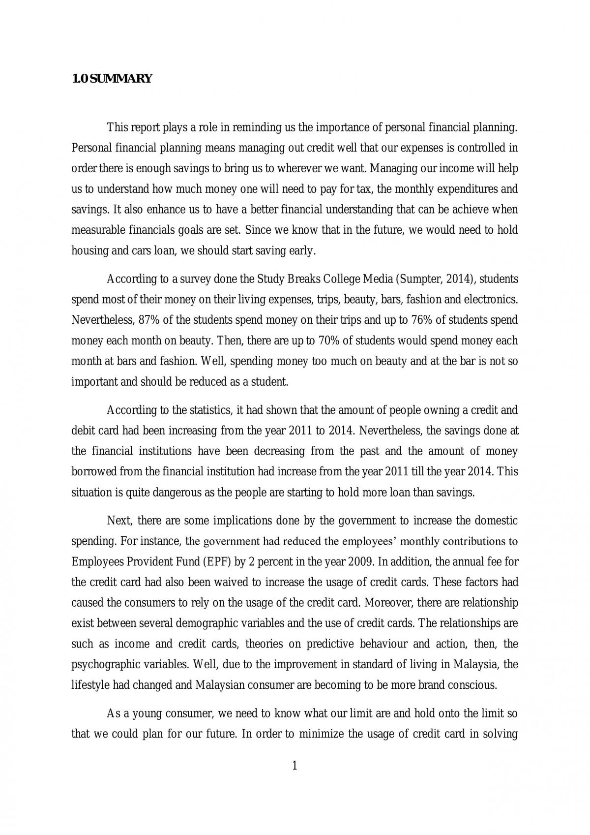 Financial Planning - Page 1