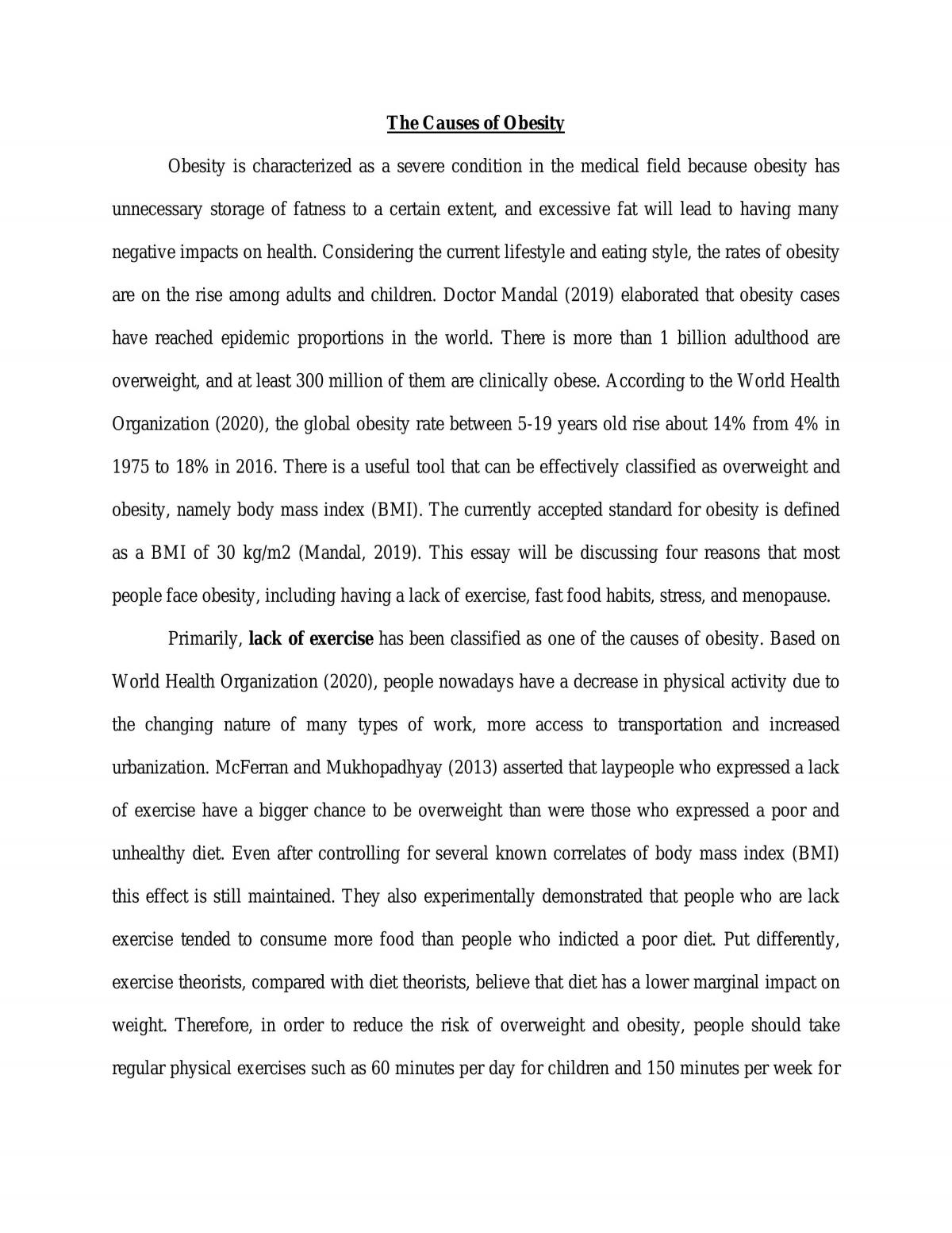 Obesity  - Page 1