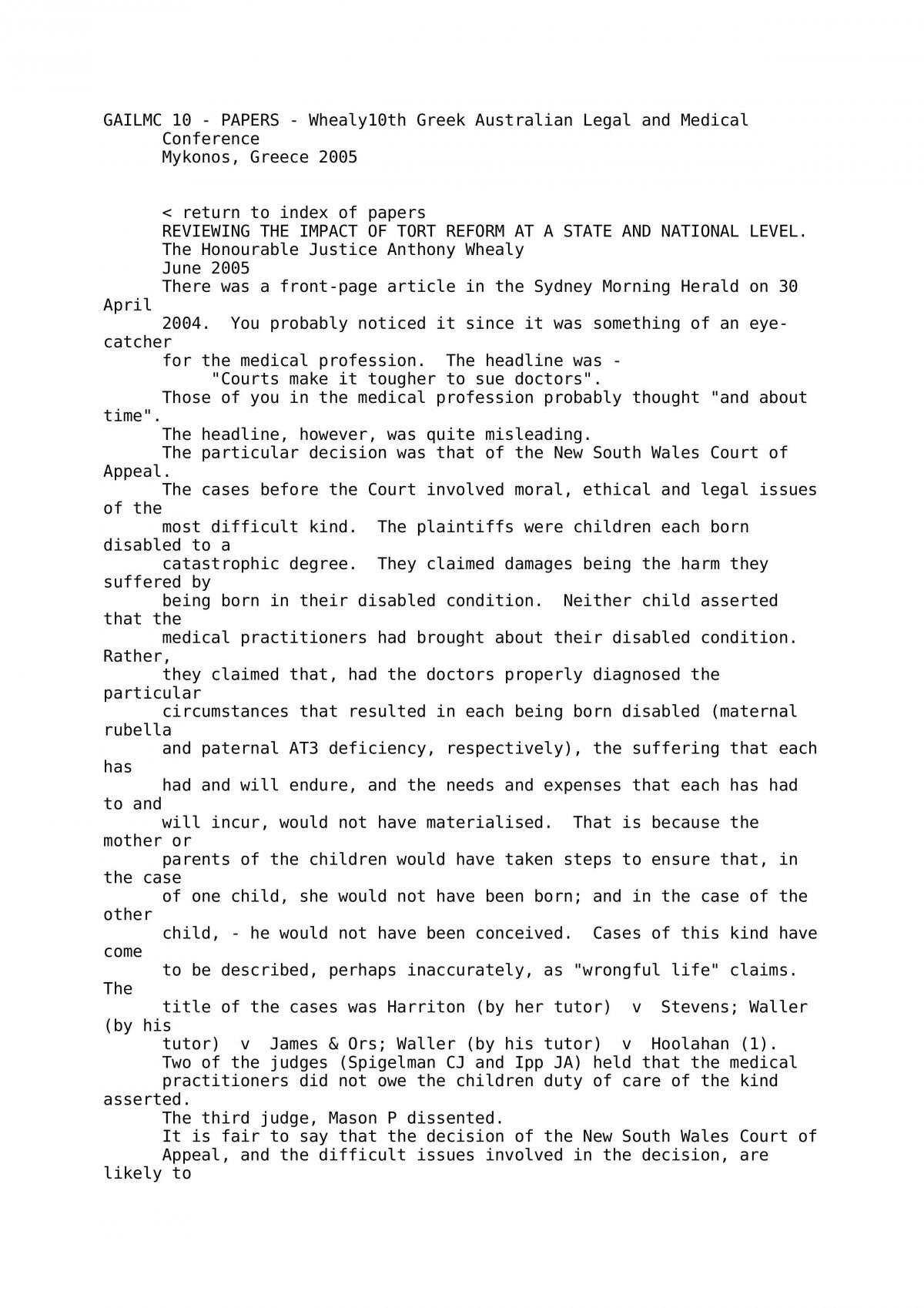 Torts Case - Page 1