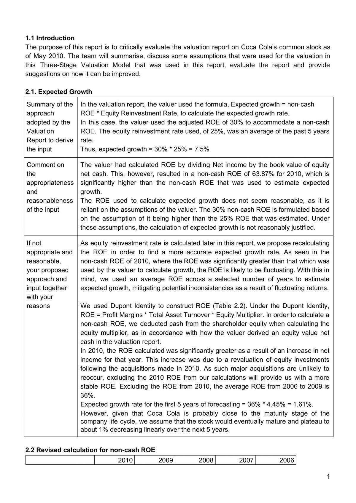 ACC3705 Final Project Report - Page 1