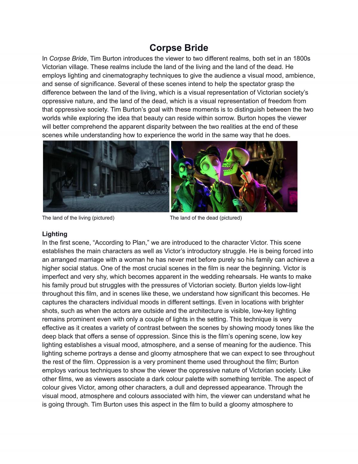 AS91480 - Close Viewing; Tim Burton - Page 2