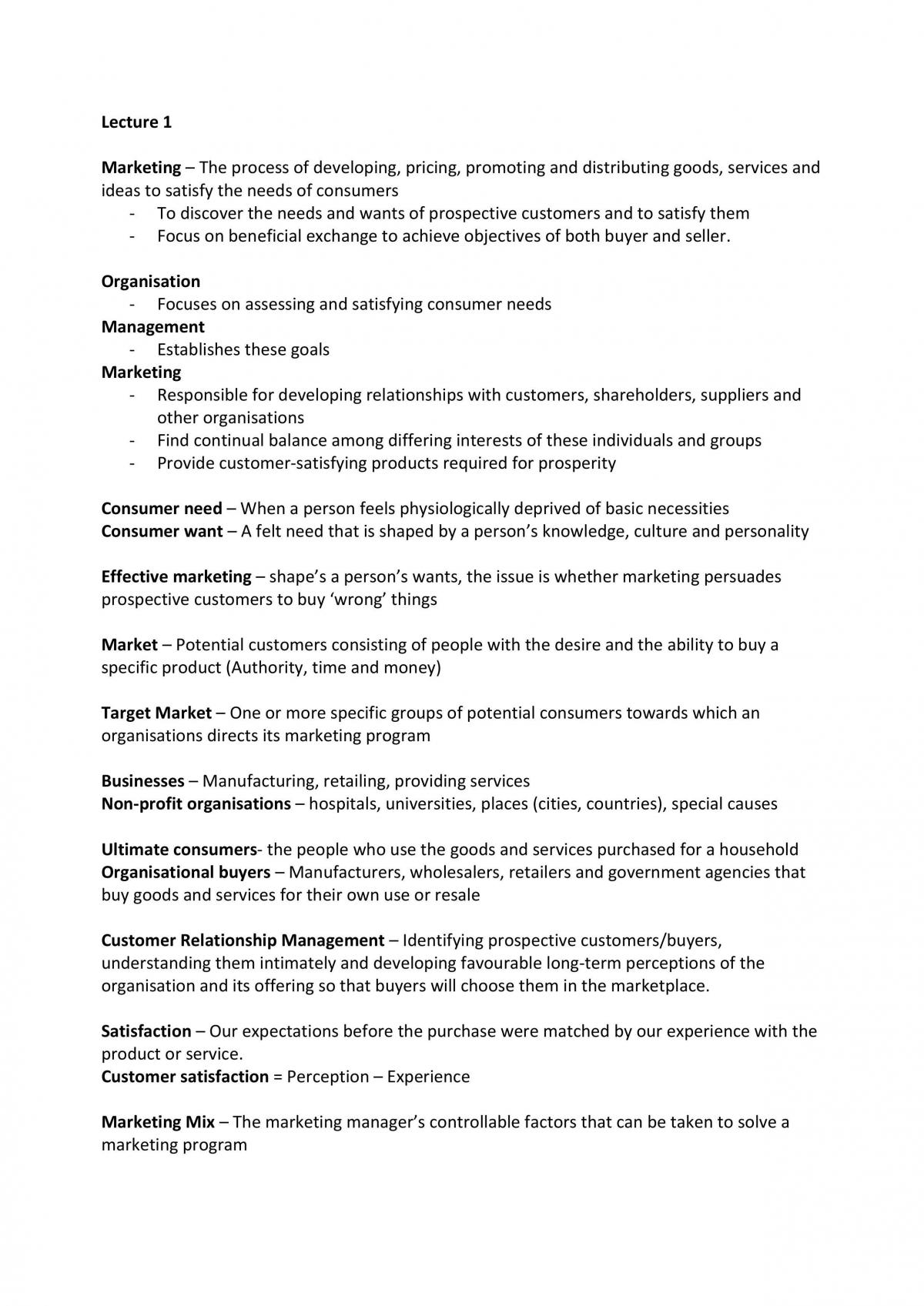 Economics Lectures 1-9 Study Notes - Page 1