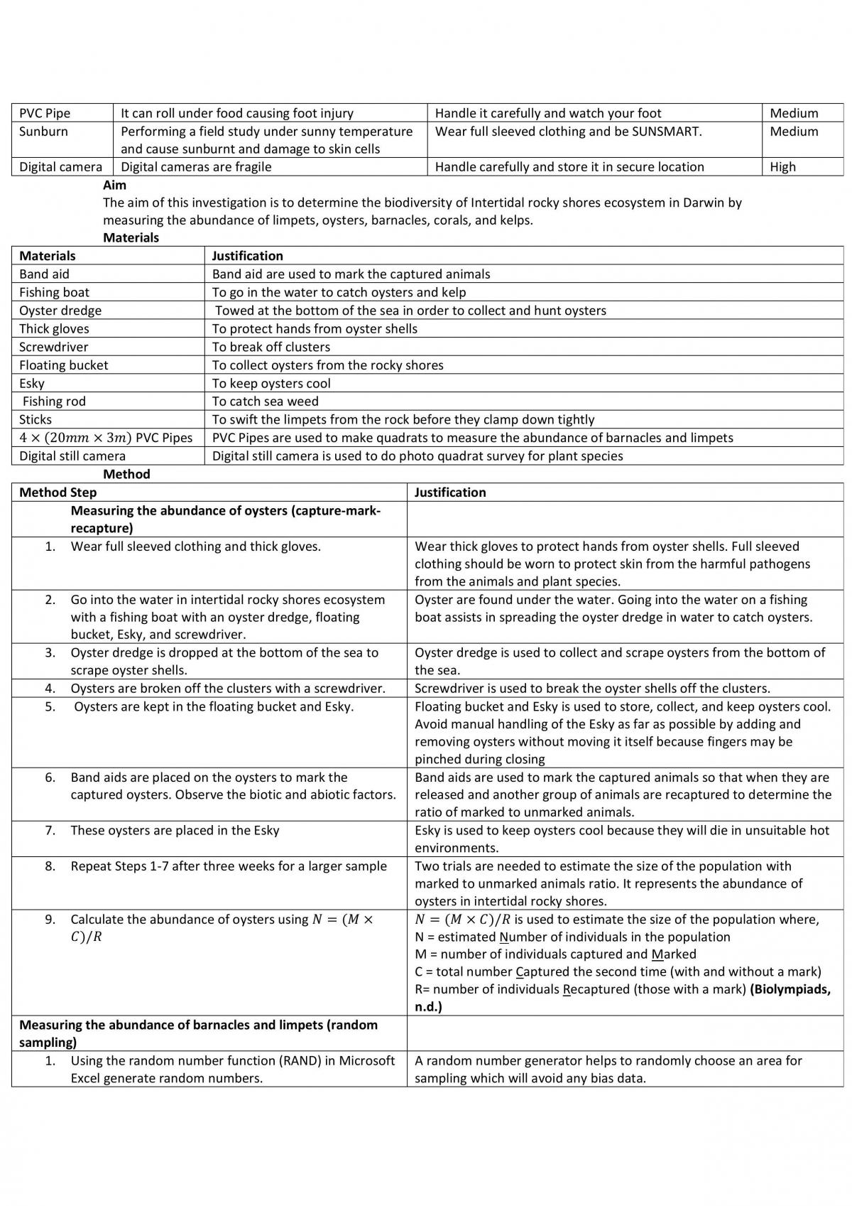Biology Deconstruction on Biodiversity of an Ecosystem - Page 3