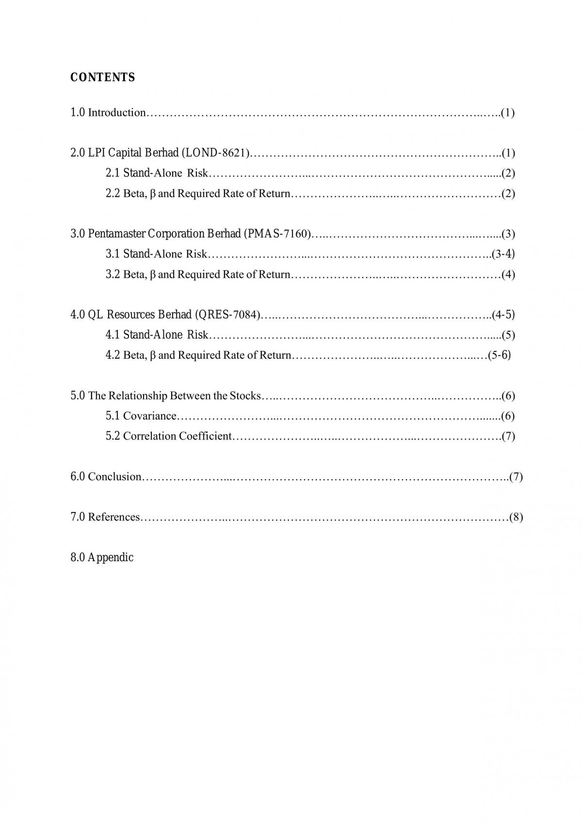 Risk analysis - Page 1