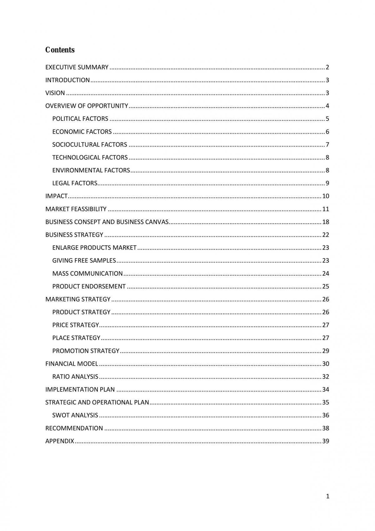 Analysis of SME - Page 1