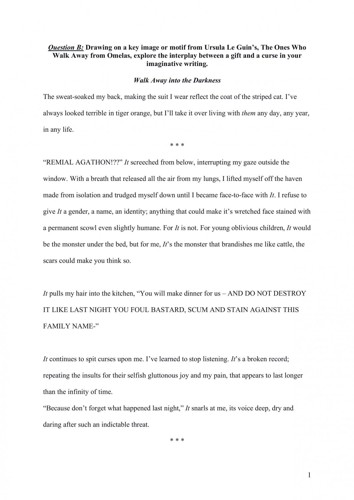Common Module: Reading to Write Prelim Assessment - Page 1