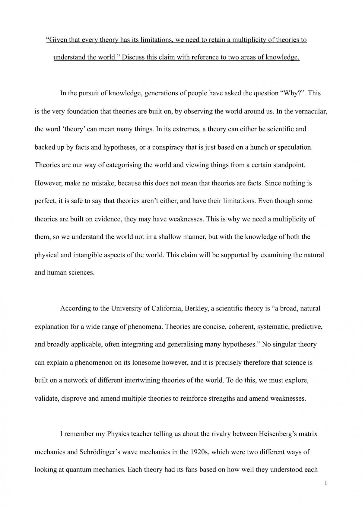 how to write theory of knowledge essay