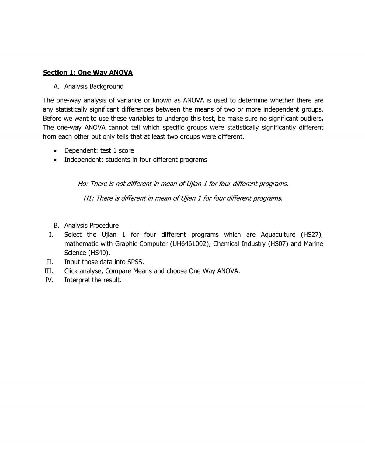SPSS - Page 1